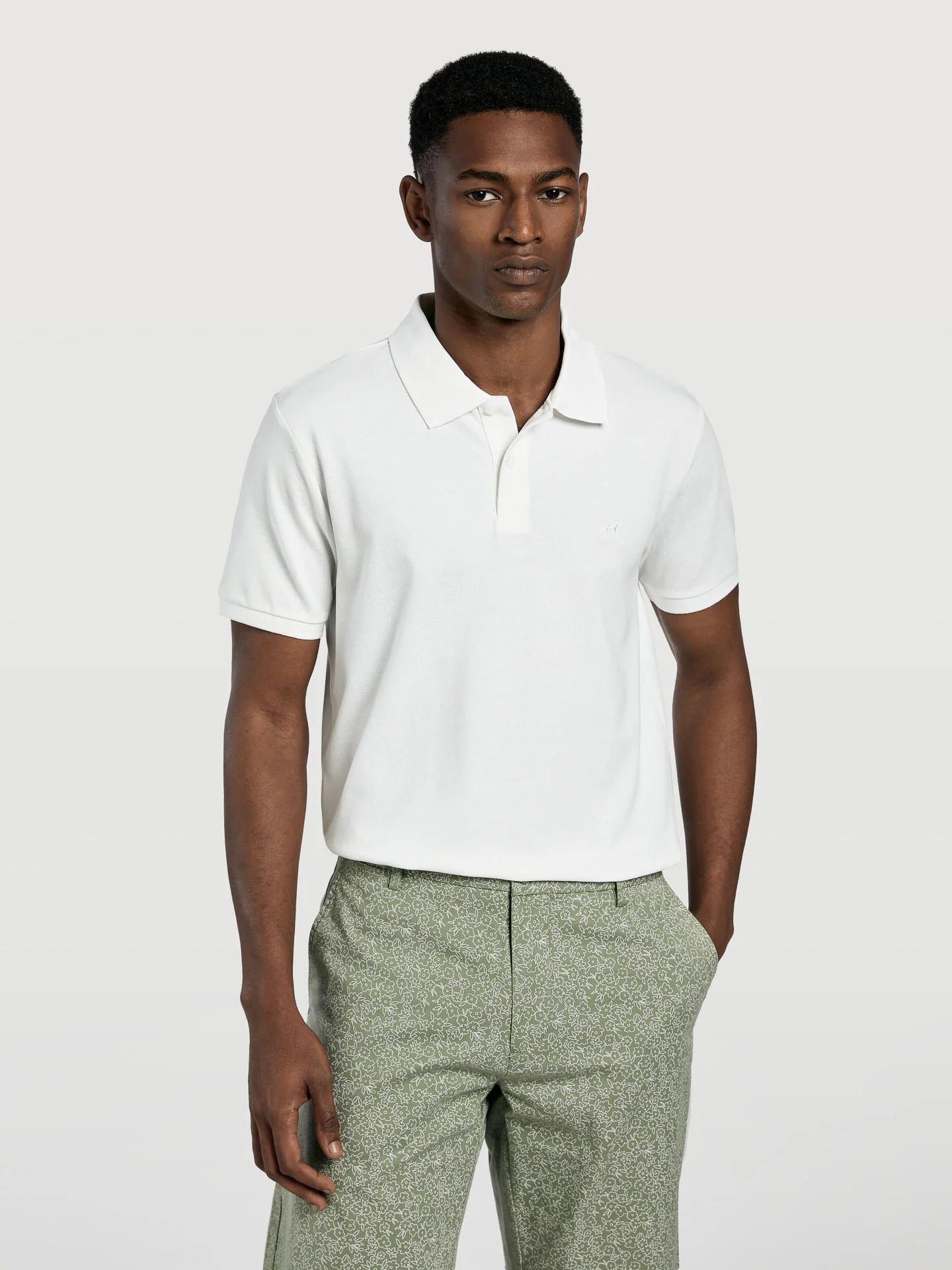 Slim fit piqué polo shirt - Image 20