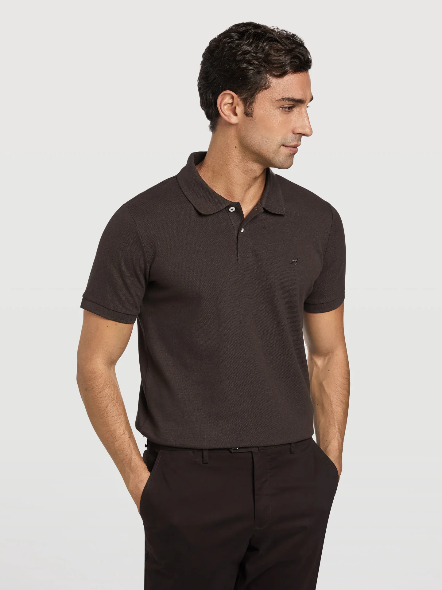 Slim fit piqué polo shirt - Image 5