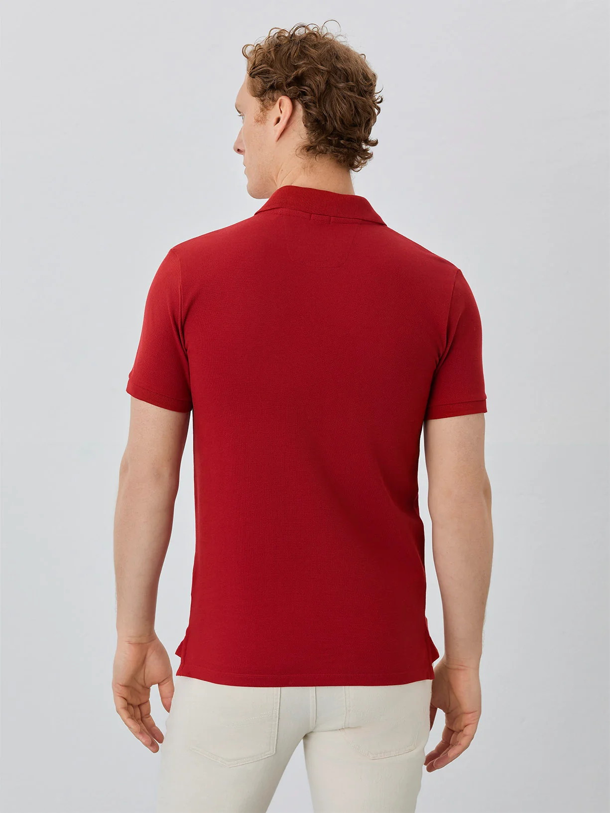 Slim Fit Piqué Polo With Logo Embroidery In BCI Cotton - Image 12