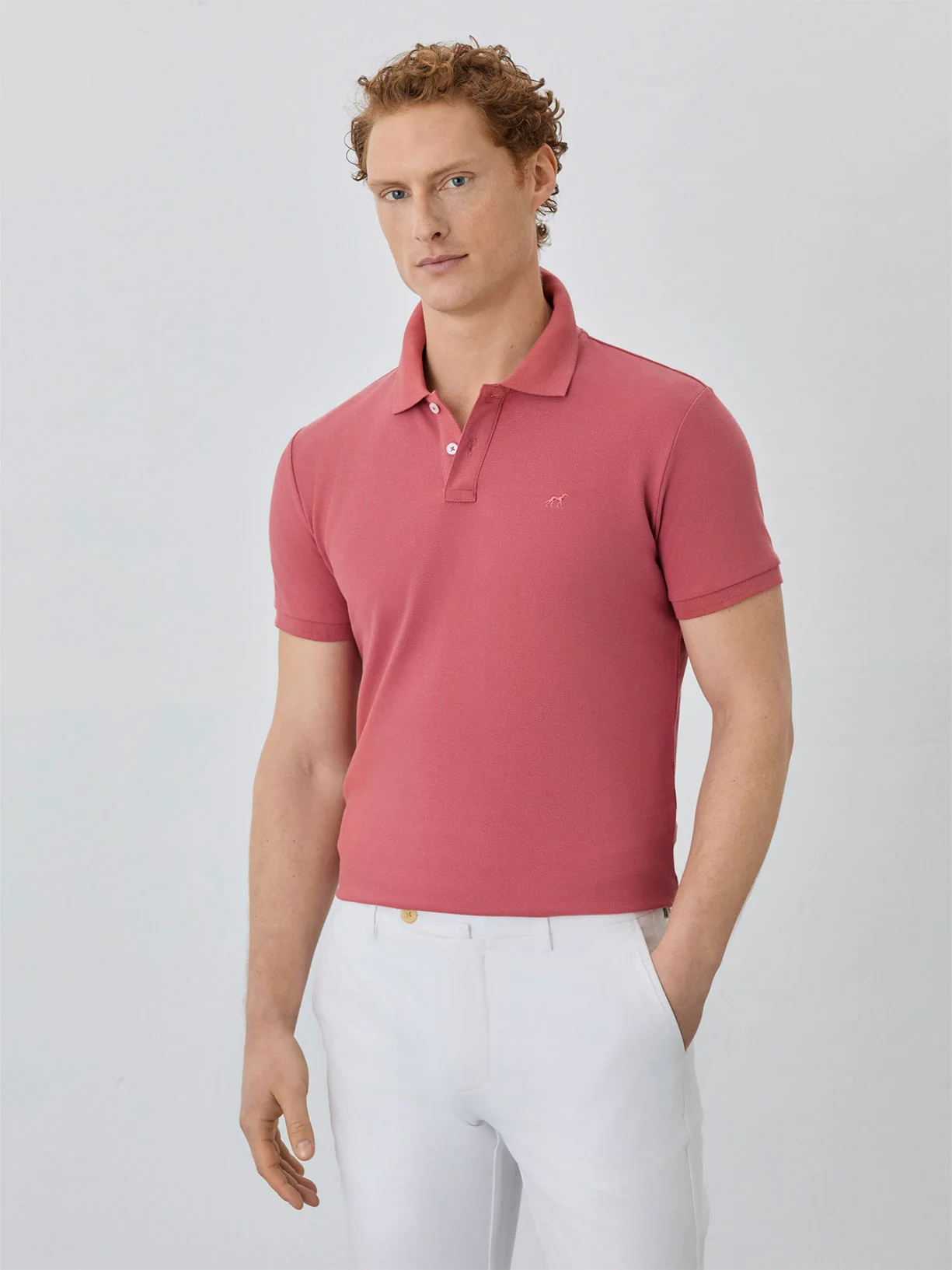 Slim Fit Piqué Polo With Logo Embroidery In BCI Cotton - Image 13