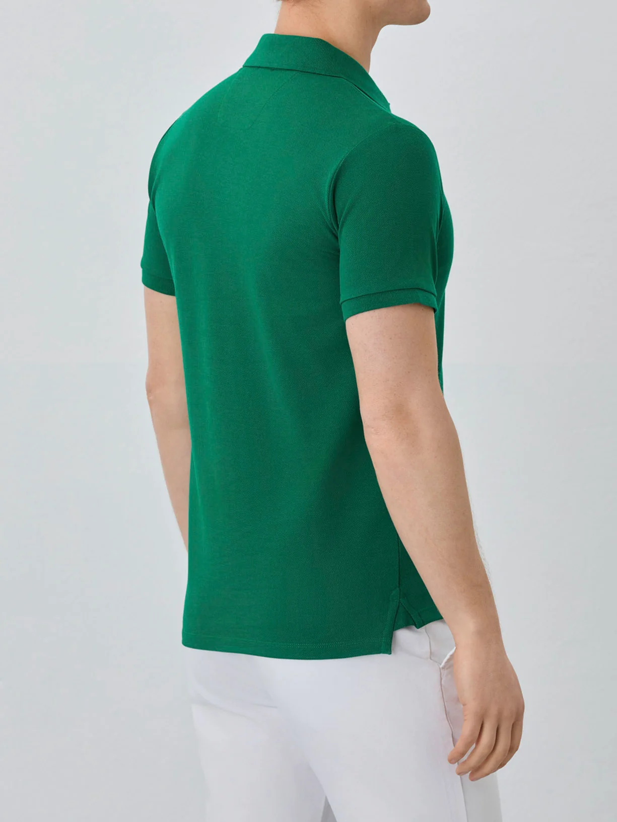 Slim Fit Piqué Polo With Logo Embroidery In BCI Cotton - Image 18