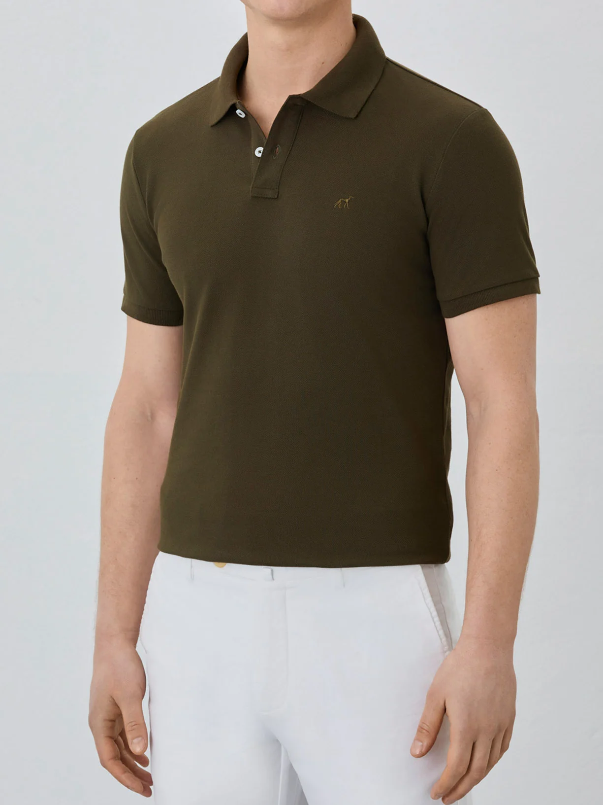Slim Fit Piqué Polo With Logo Embroidery In BCI Cotton - Image 20