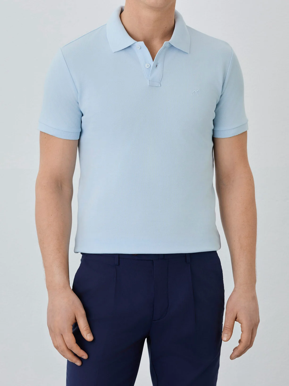 Slim Fit Piqué Polo With Logo Embroidery In BCI Cotton - Image 23