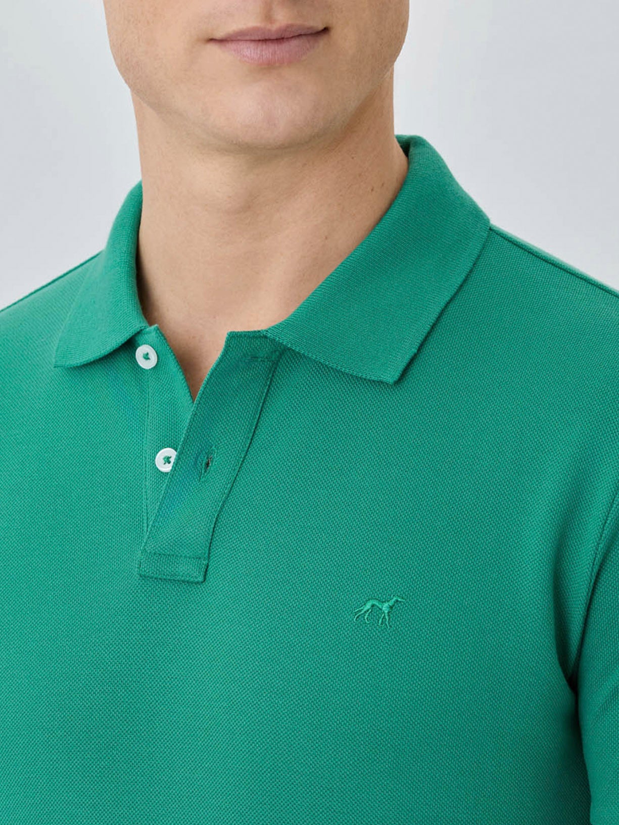 Slim Fit Piqué Polo With Logo Embroidery In BCI Cotton - Image 25
