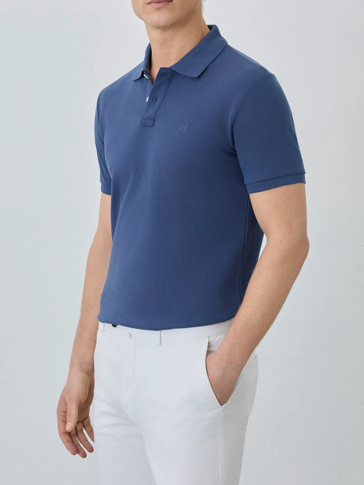 Slim Fit Piqué Polo With Logo Embroidery In BCI Cotton - Image 31