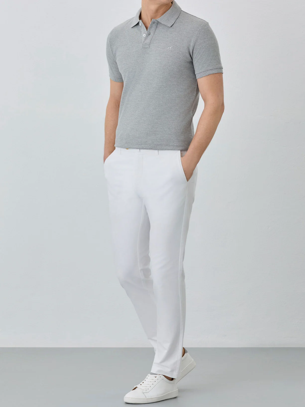 Slim Fit Piqué Polo With Logo Embroidery In BCI Cotton - Image 35