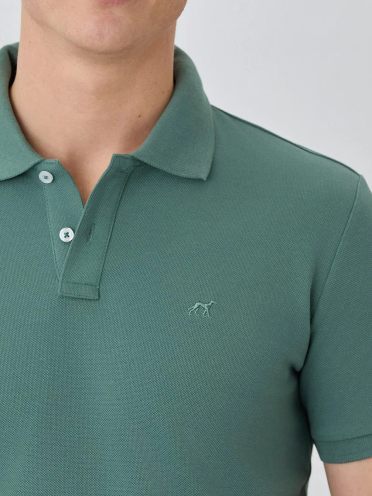 Slim Fit Piqué Polo With Logo Embroidery In BCI Cotton - Image 42