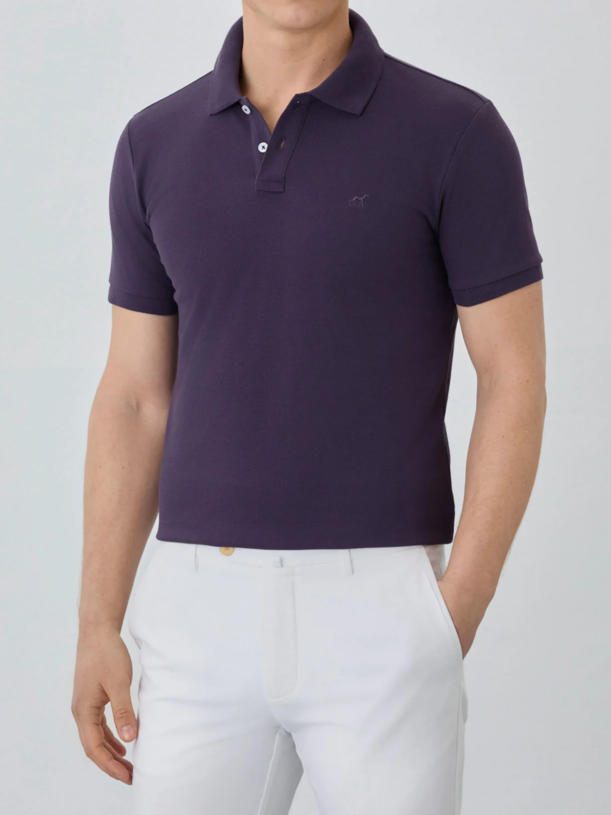 Slim Fit Piqué Polo With Logo Embroidery In BCI Cotton - Image 47