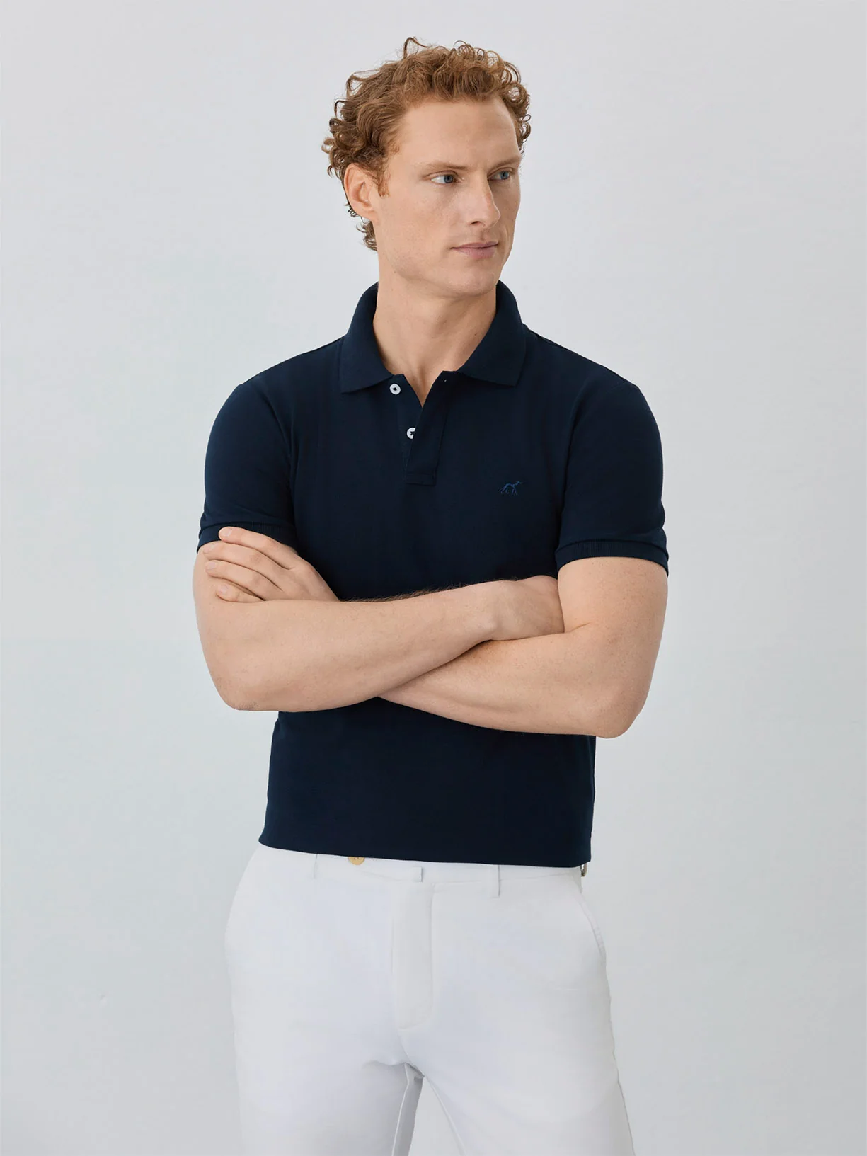 Slim Fit Piqué Polo With Logo Embroidery In BCI Cotton - Image 5