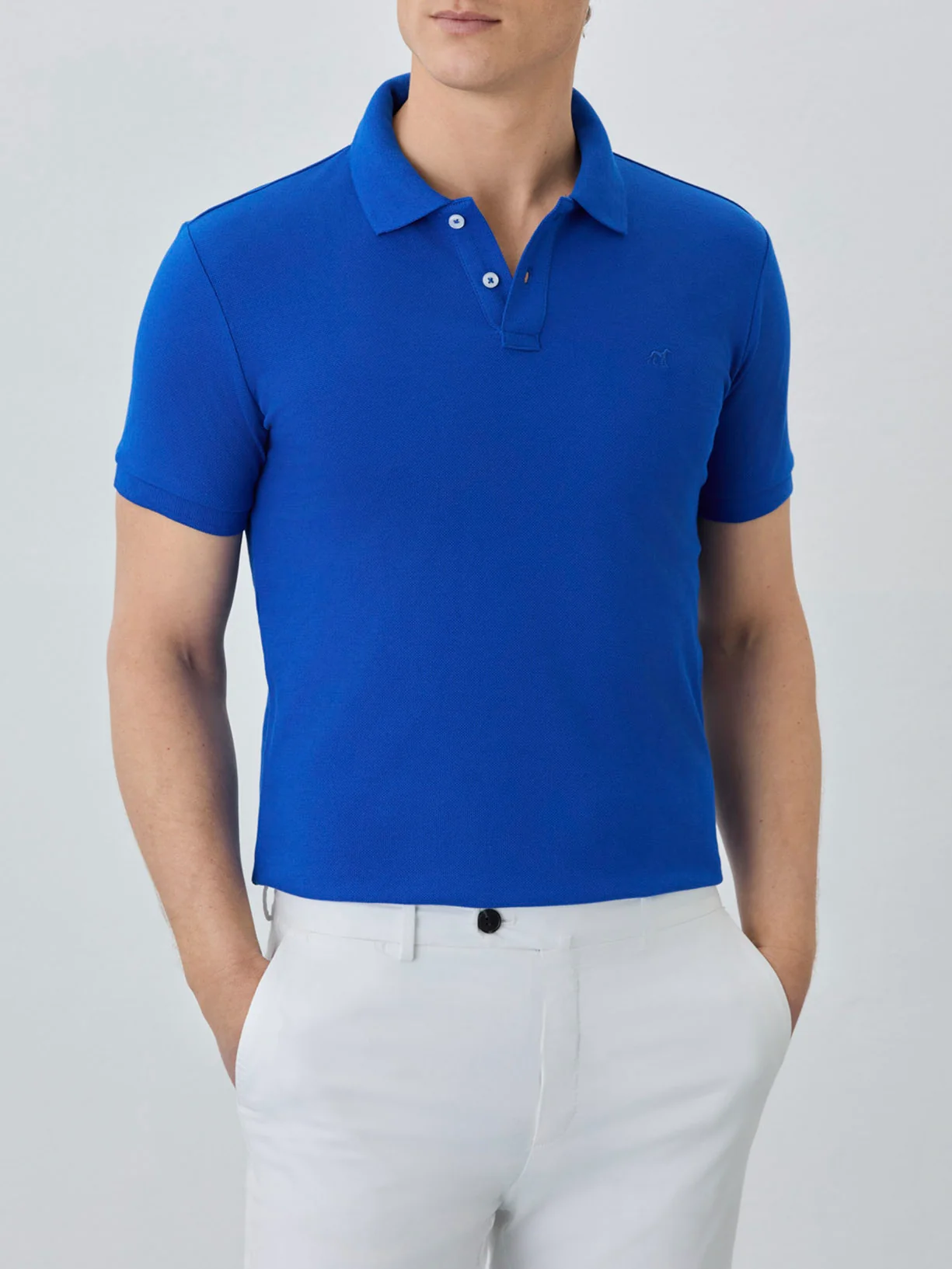 Slim Fit Piqué Polo With Logo Embroidery In BCI Cotton - Image 53
