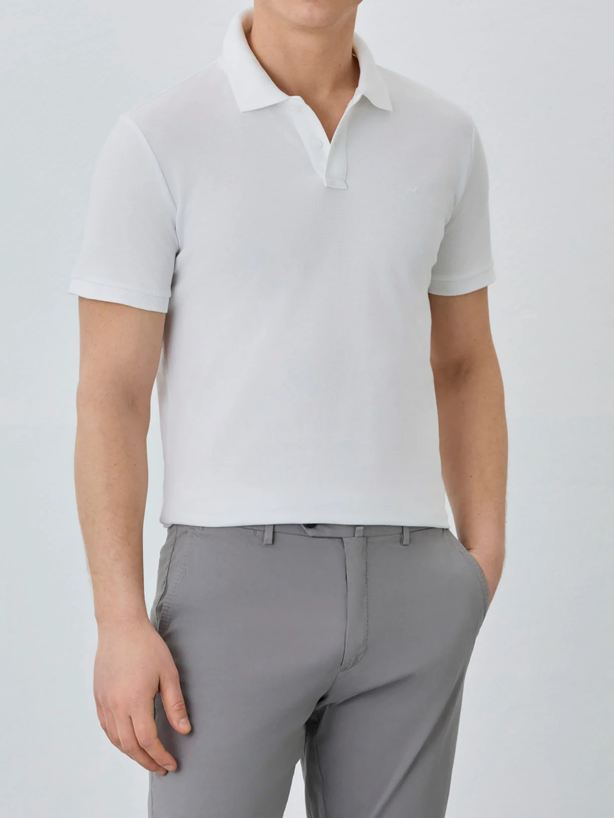 Slim Fit Piqué Polo With Logo Embroidery In BCI Cotton - Image 57