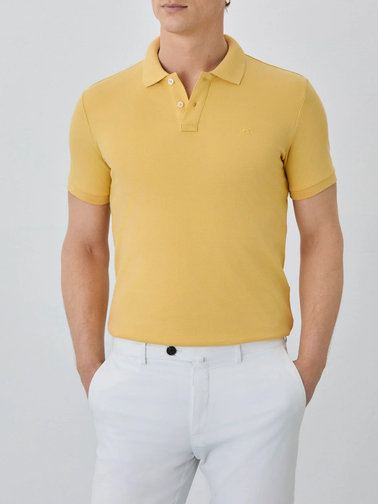 Slim Fit Piqué Polo With Logo Embroidery In BCI Cotton - Image 60