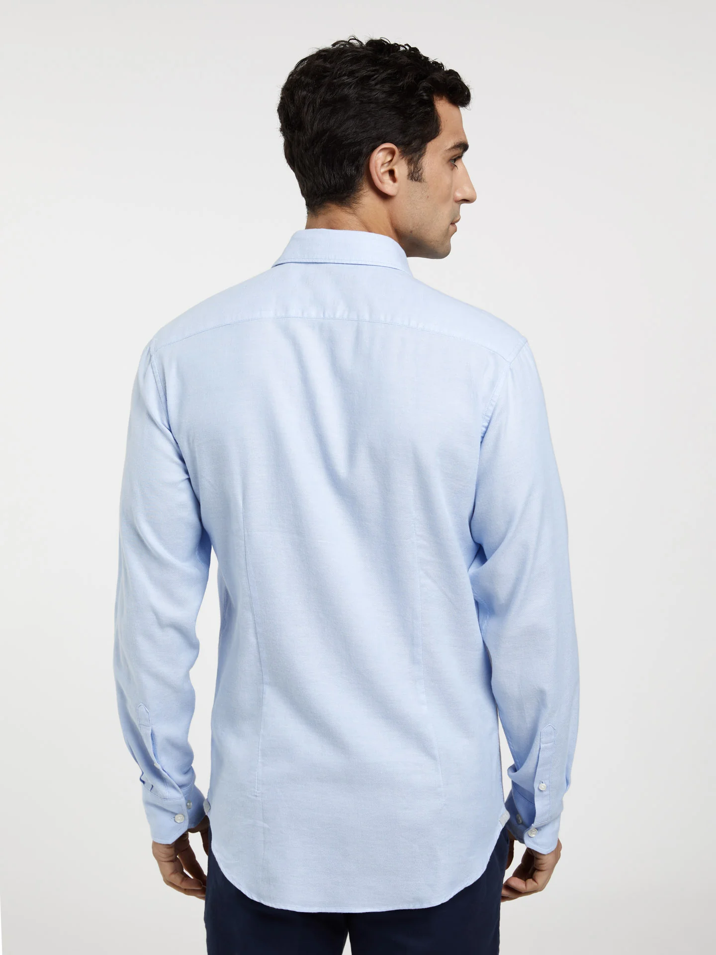 Slim fit plain soft cotton shirt - Image 3