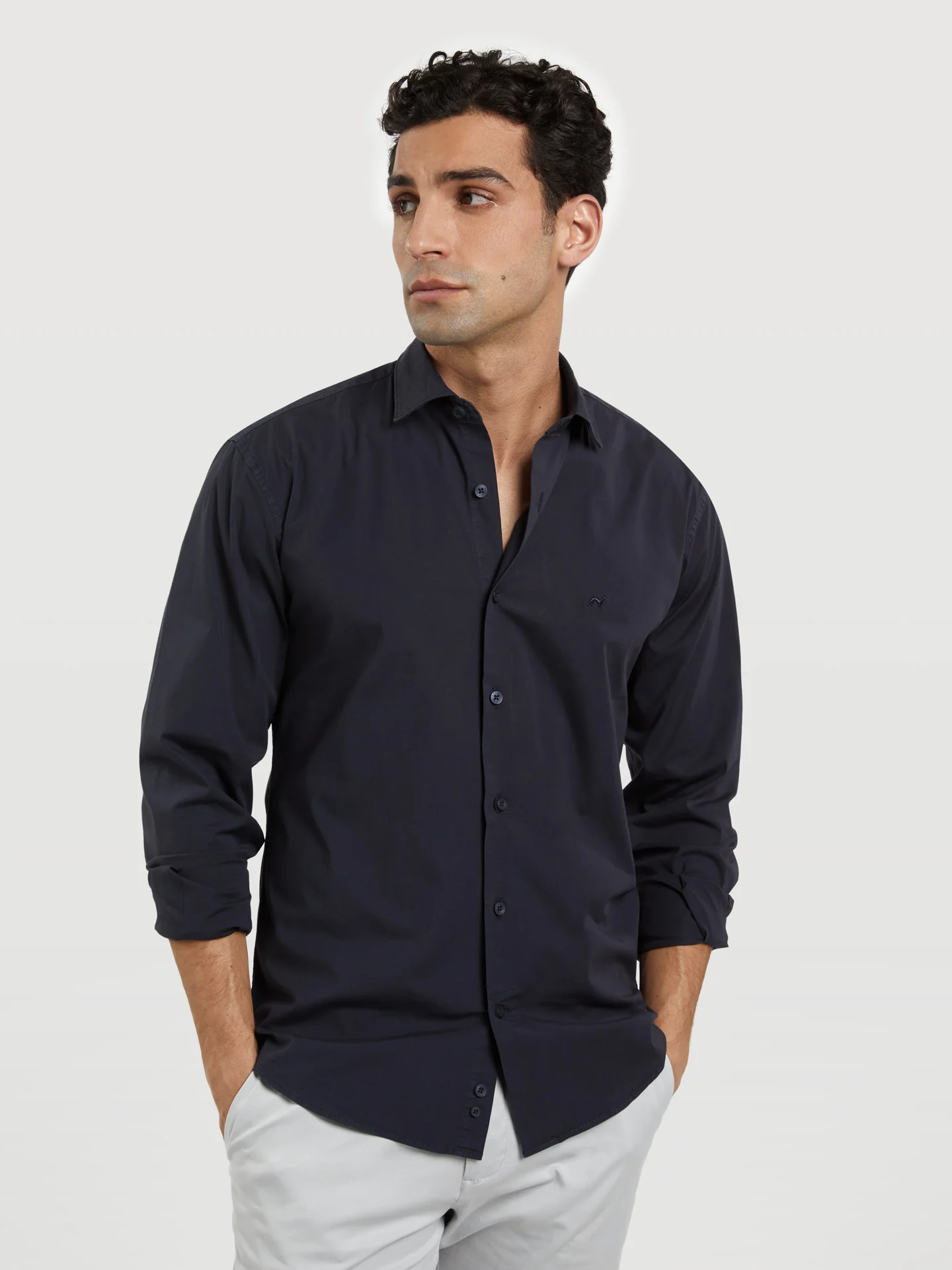 Slim fit poplin comfort shirt - Image 4