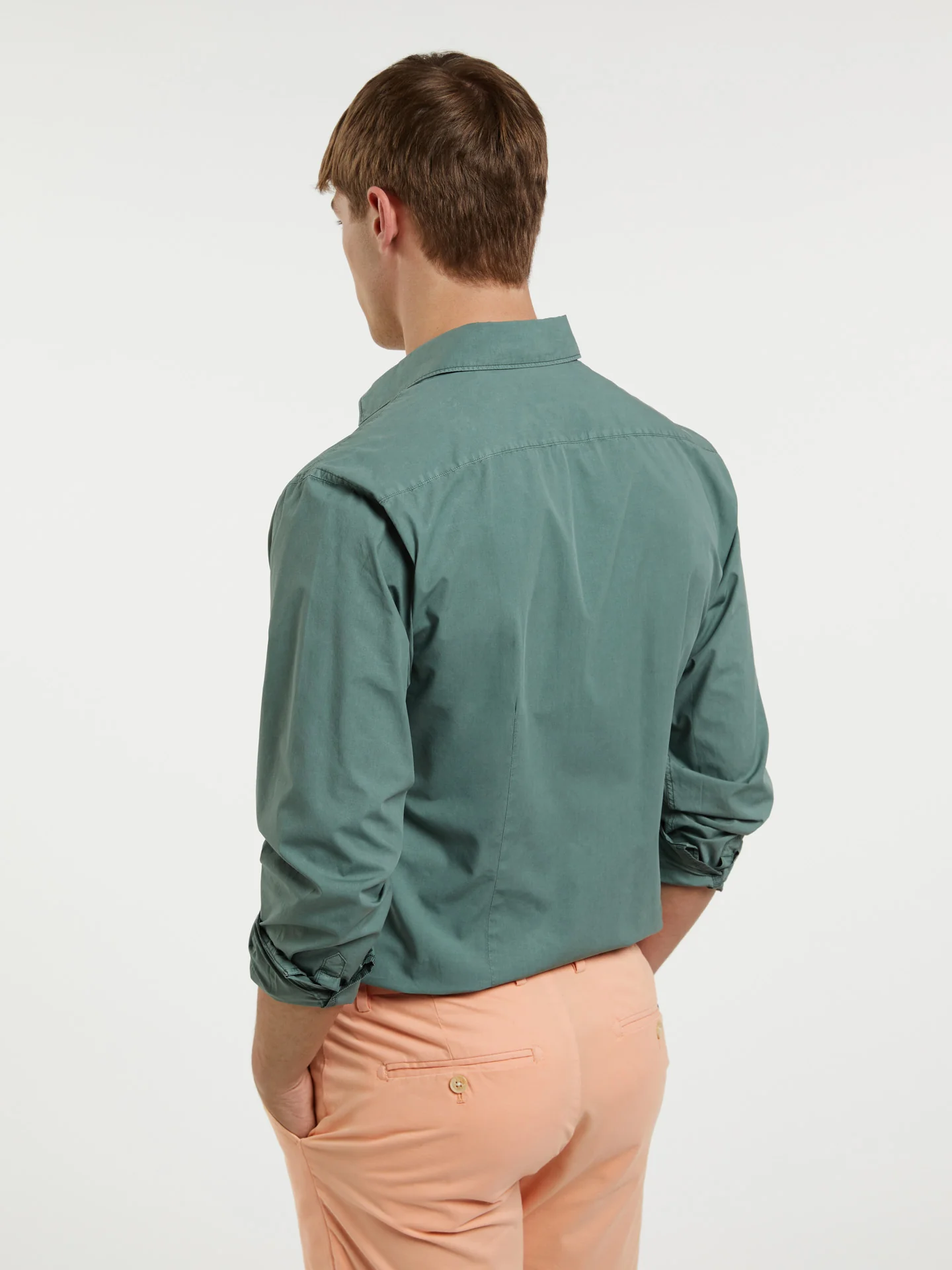 Slim fit poplin faded shirt - Image 12