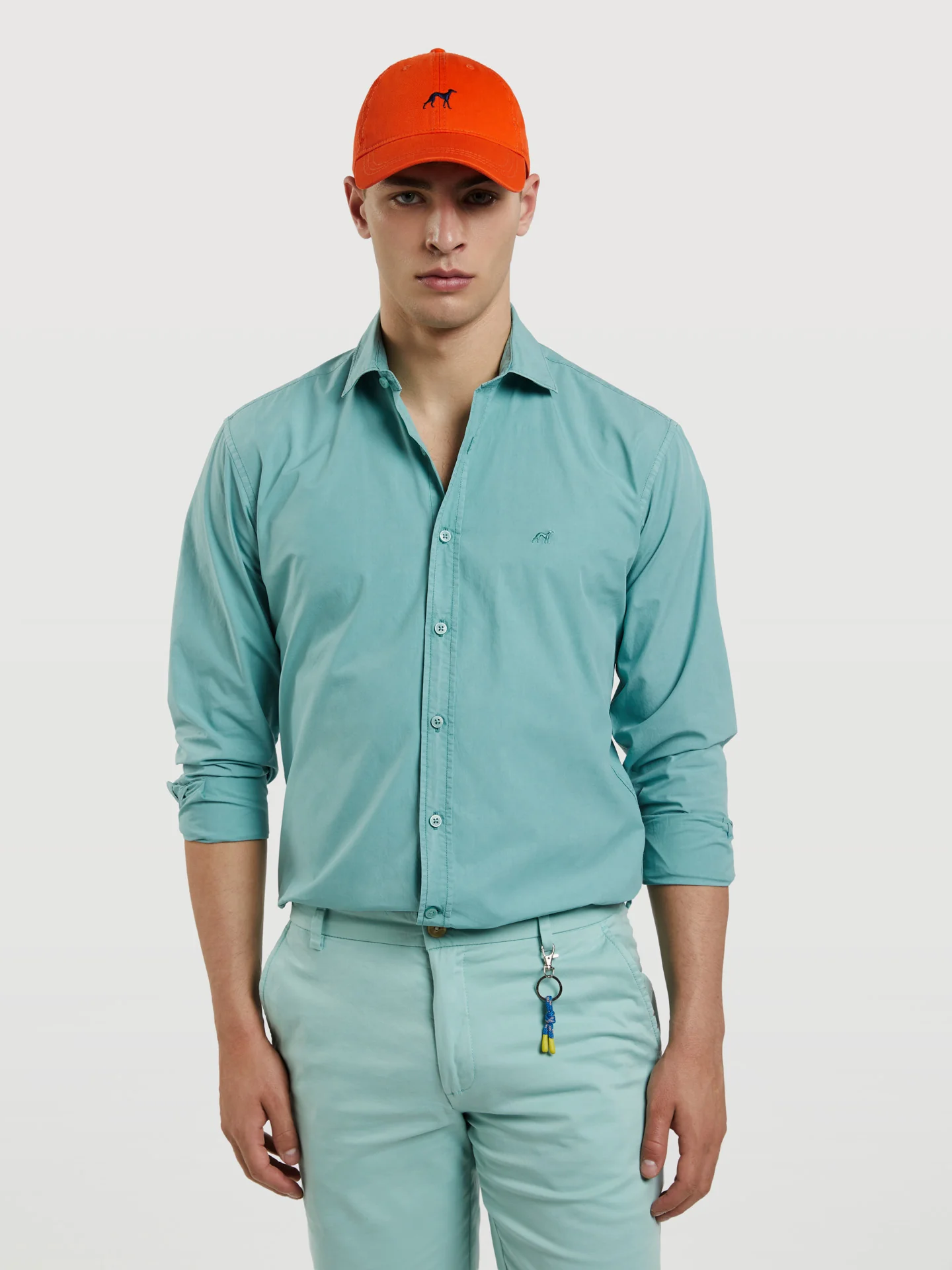 Slim fit poplin faded shirt - Image 22
