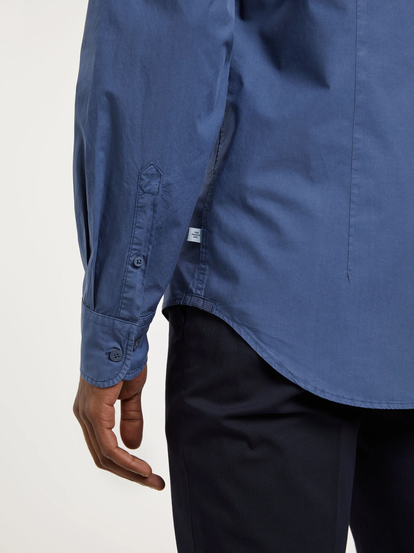 Slim fit poplin faded shirt - Image 3