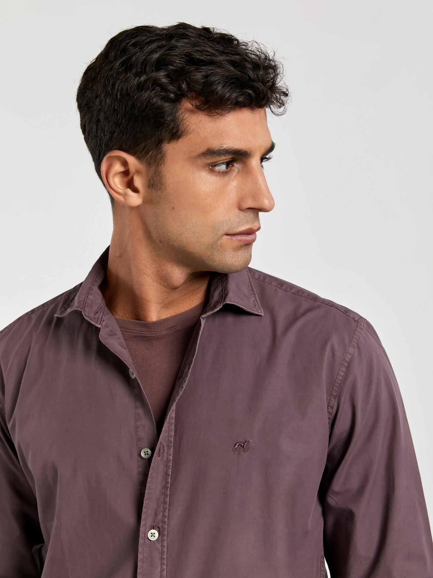 Slim fit poplin faded shirt - Image 15