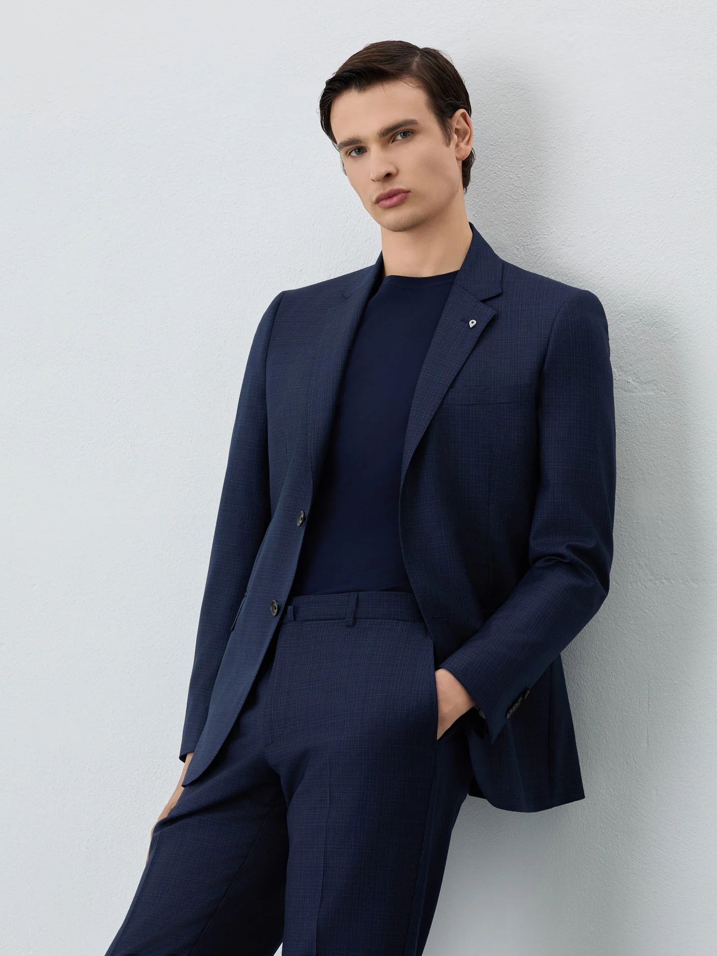 Slim Fit Premium Suit In Super Fine Wool - Image 4