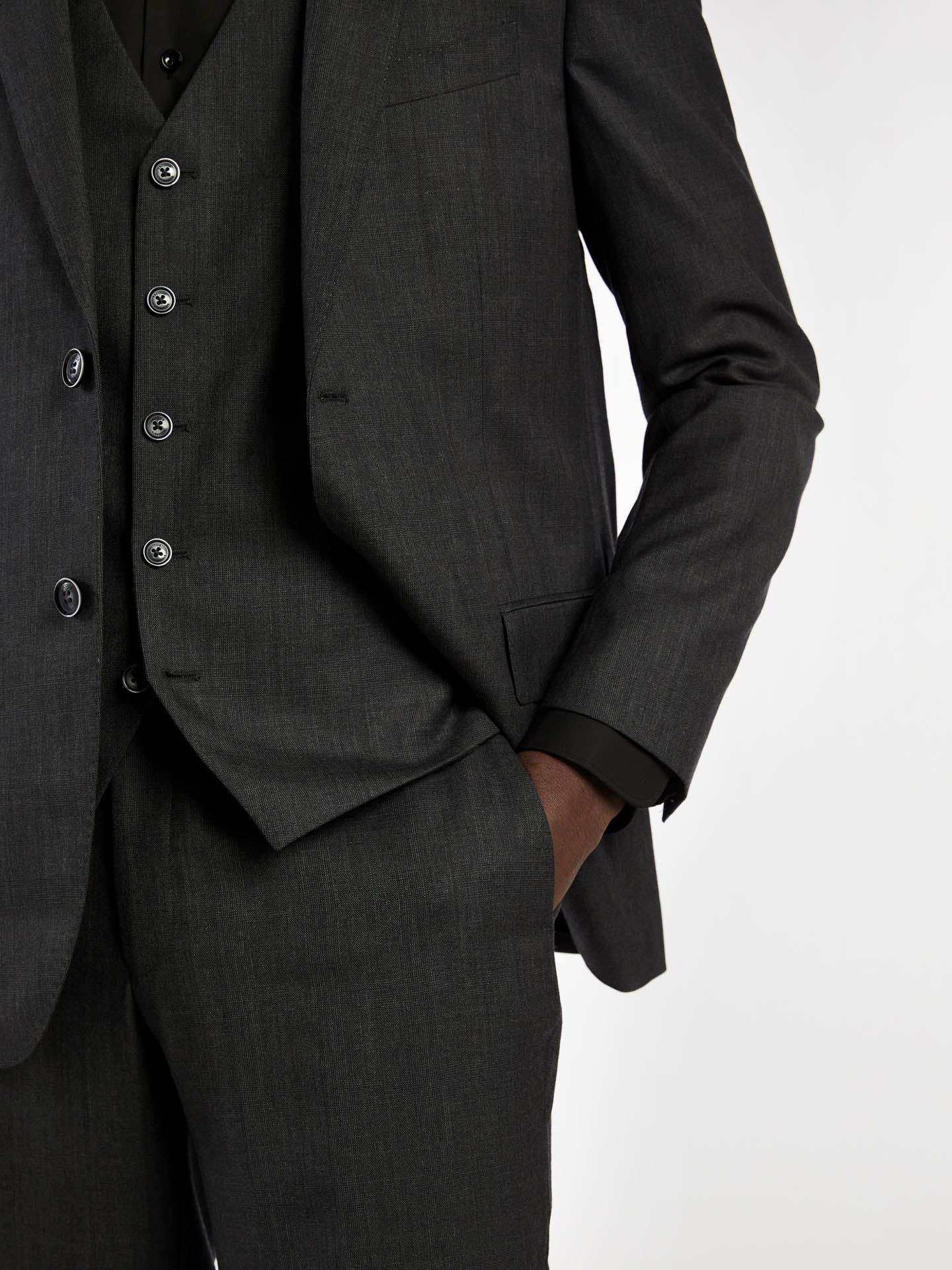Slim fit prince of wales 3 pieces suit - Image 3