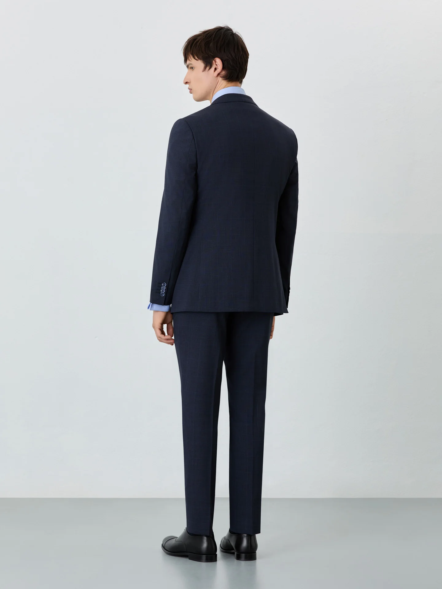 Slim Fit Prince Of Wales 3 Pieces Suit In Wool-elastane Blend - Image 3