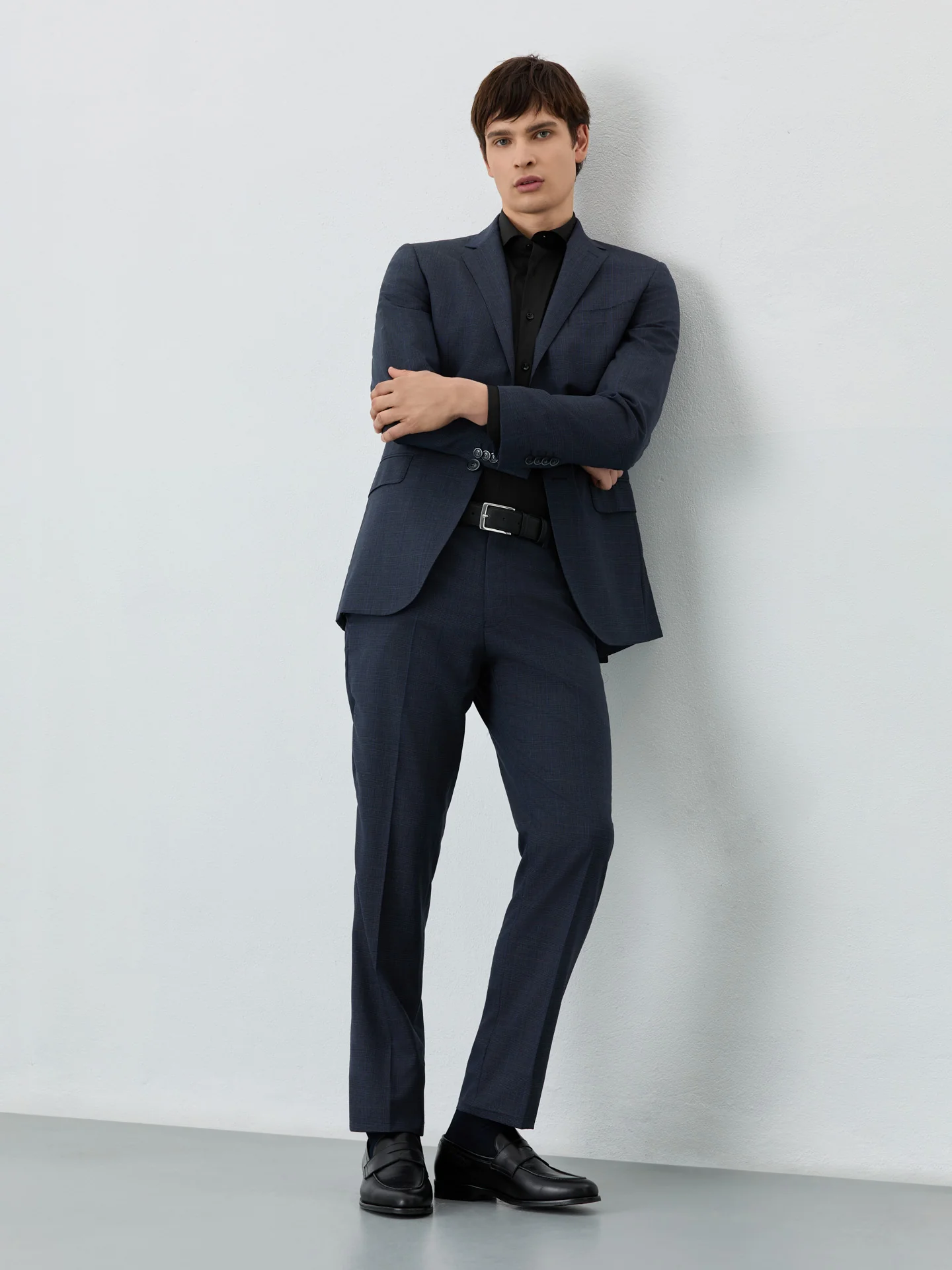 Slim Fit Prince Of Wales Suit In Wool - Image 4