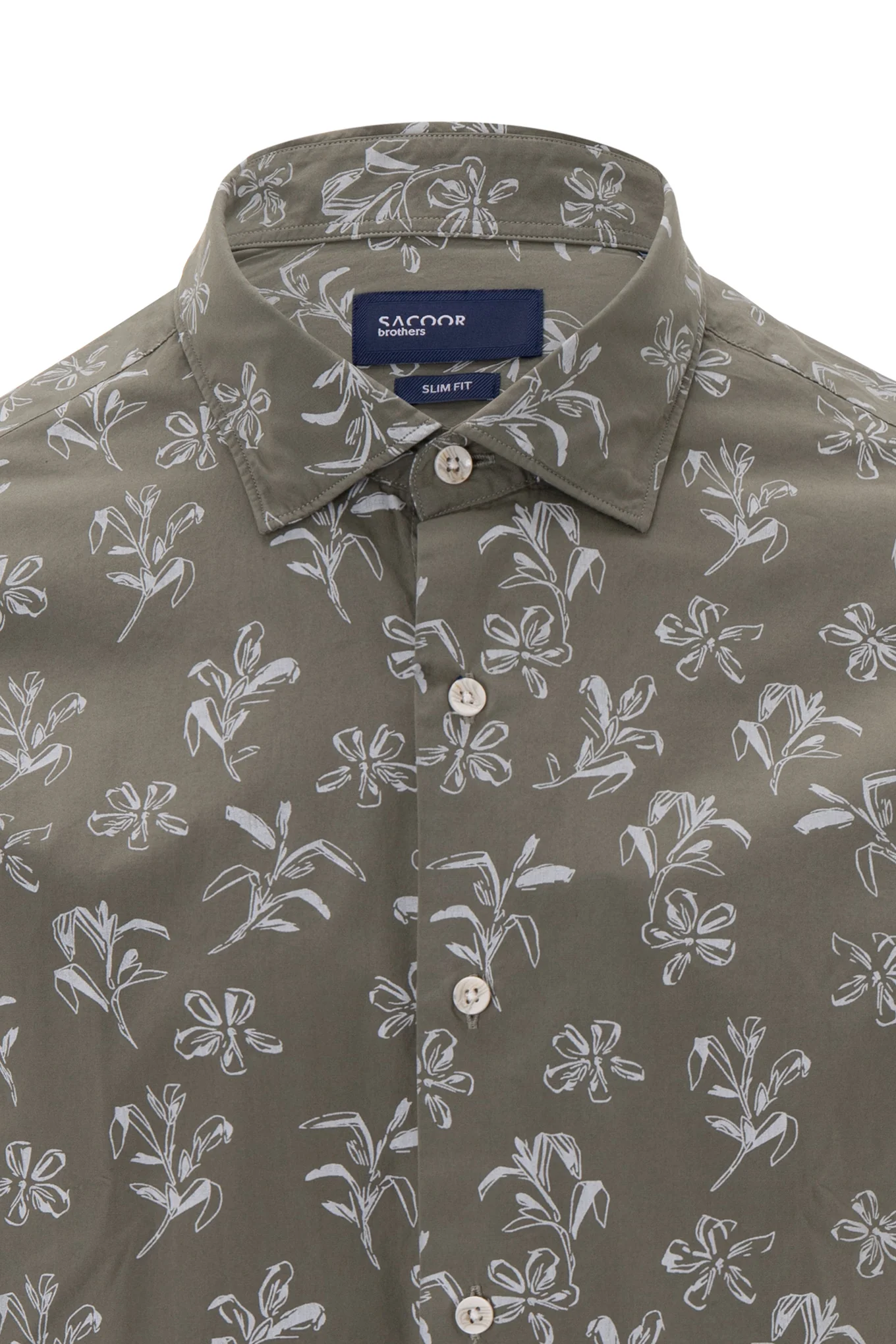 Slim fit prints edition garment dye shirt - Image 3