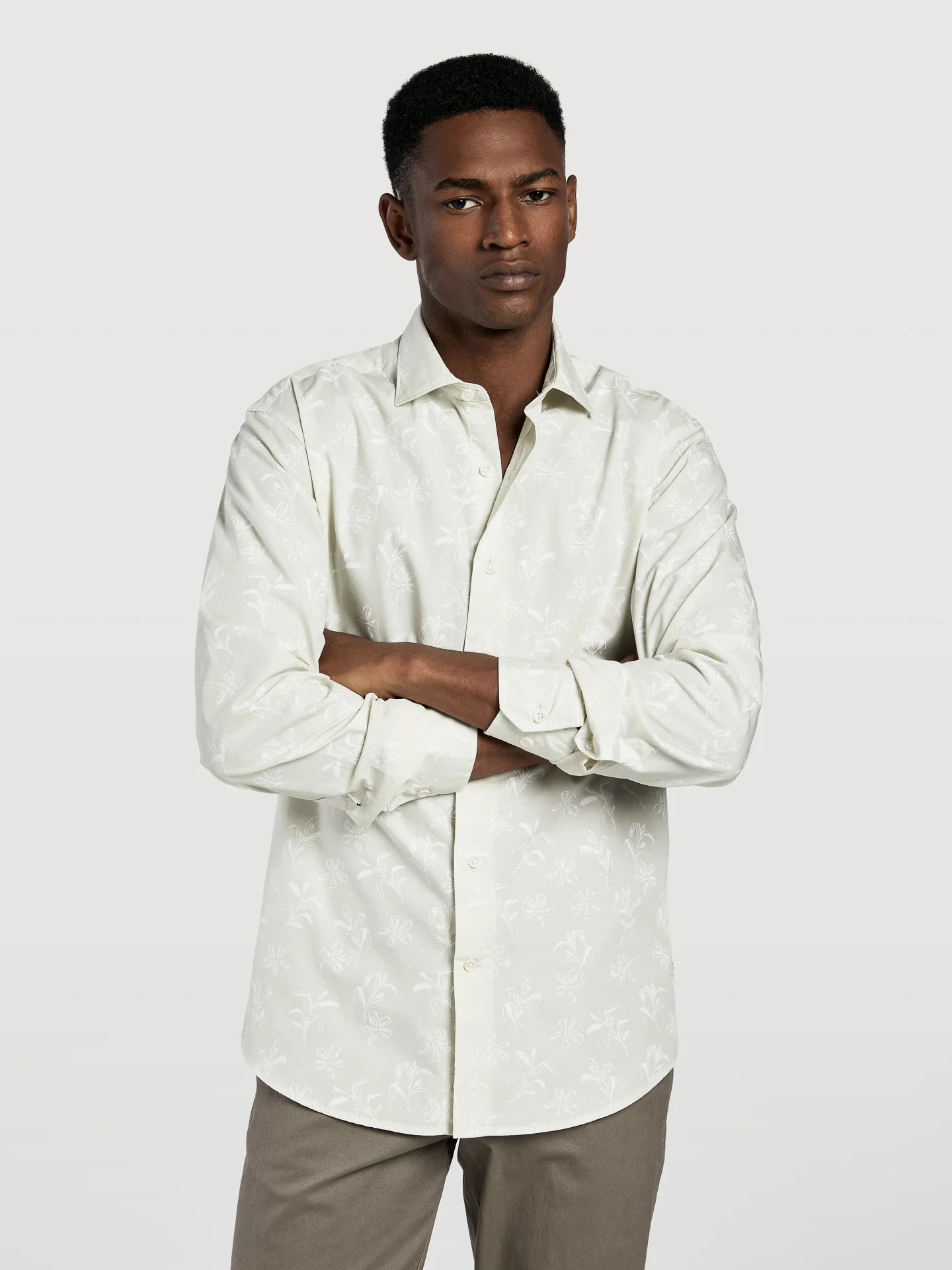 Slim fit prints edition garment dye shirt - Image 7