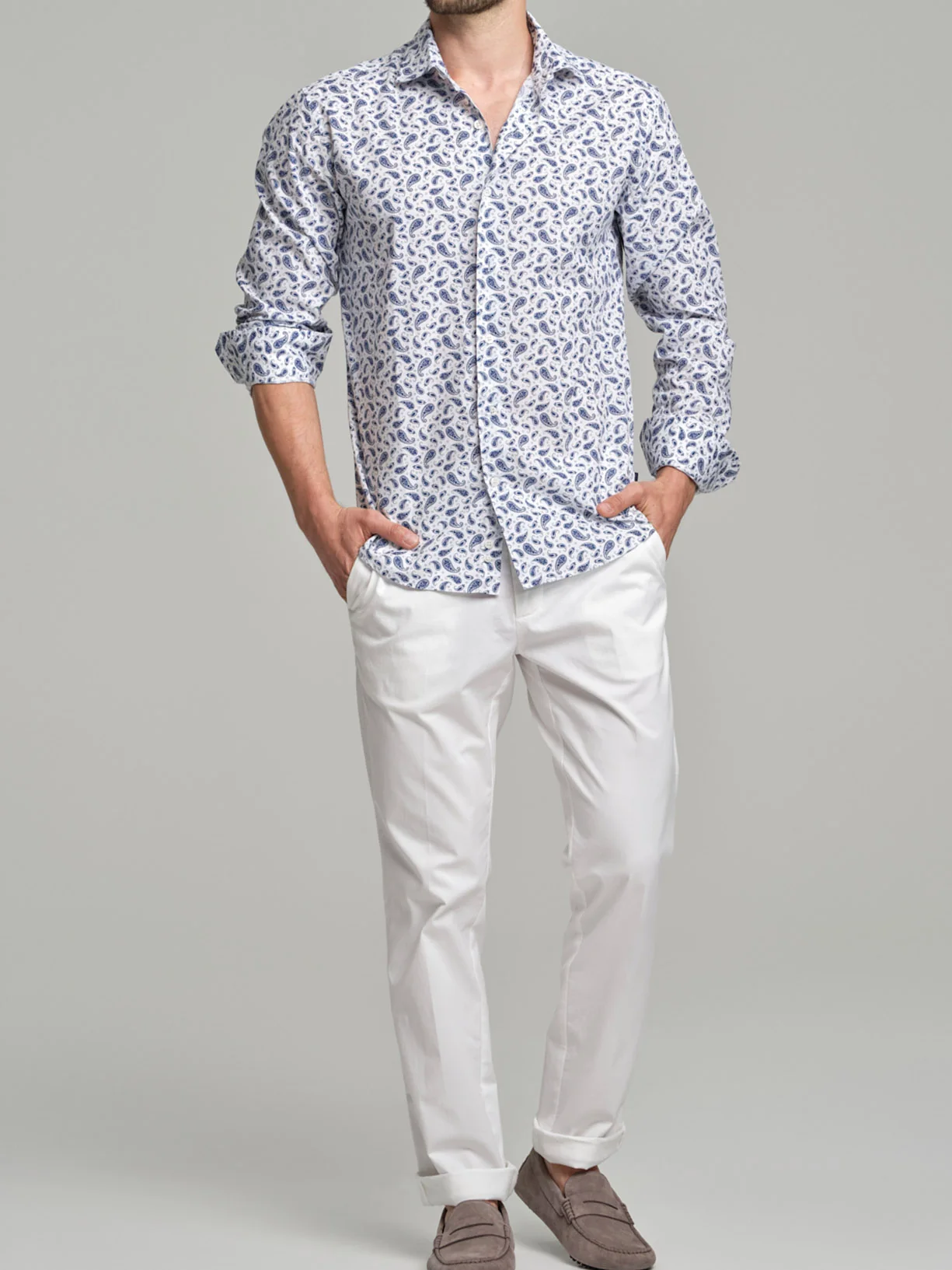 Slim fit Resort printed cotton casual shirt - Image 3