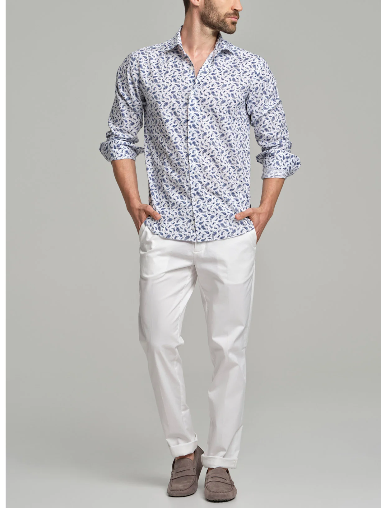 Slim fit Resort printed cotton casual shirt - Image 4