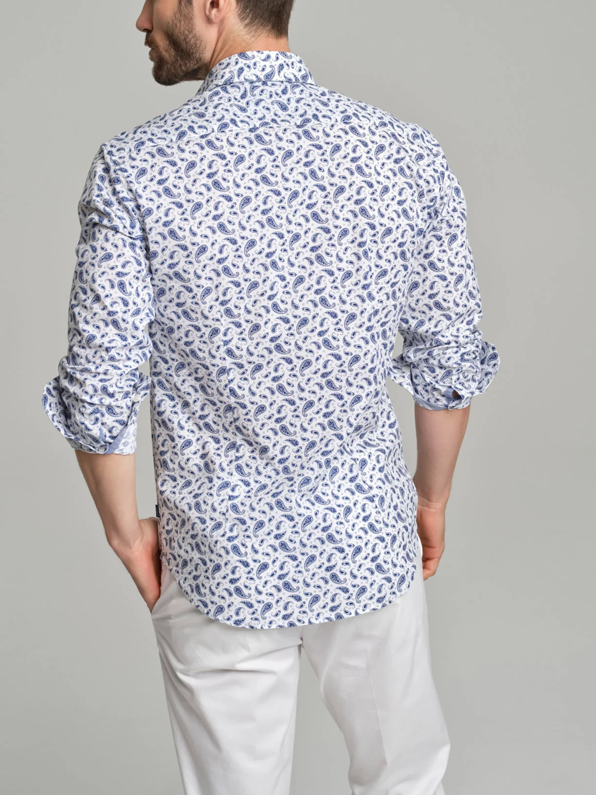 Slim fit Resort printed cotton casual shirt - Image 5