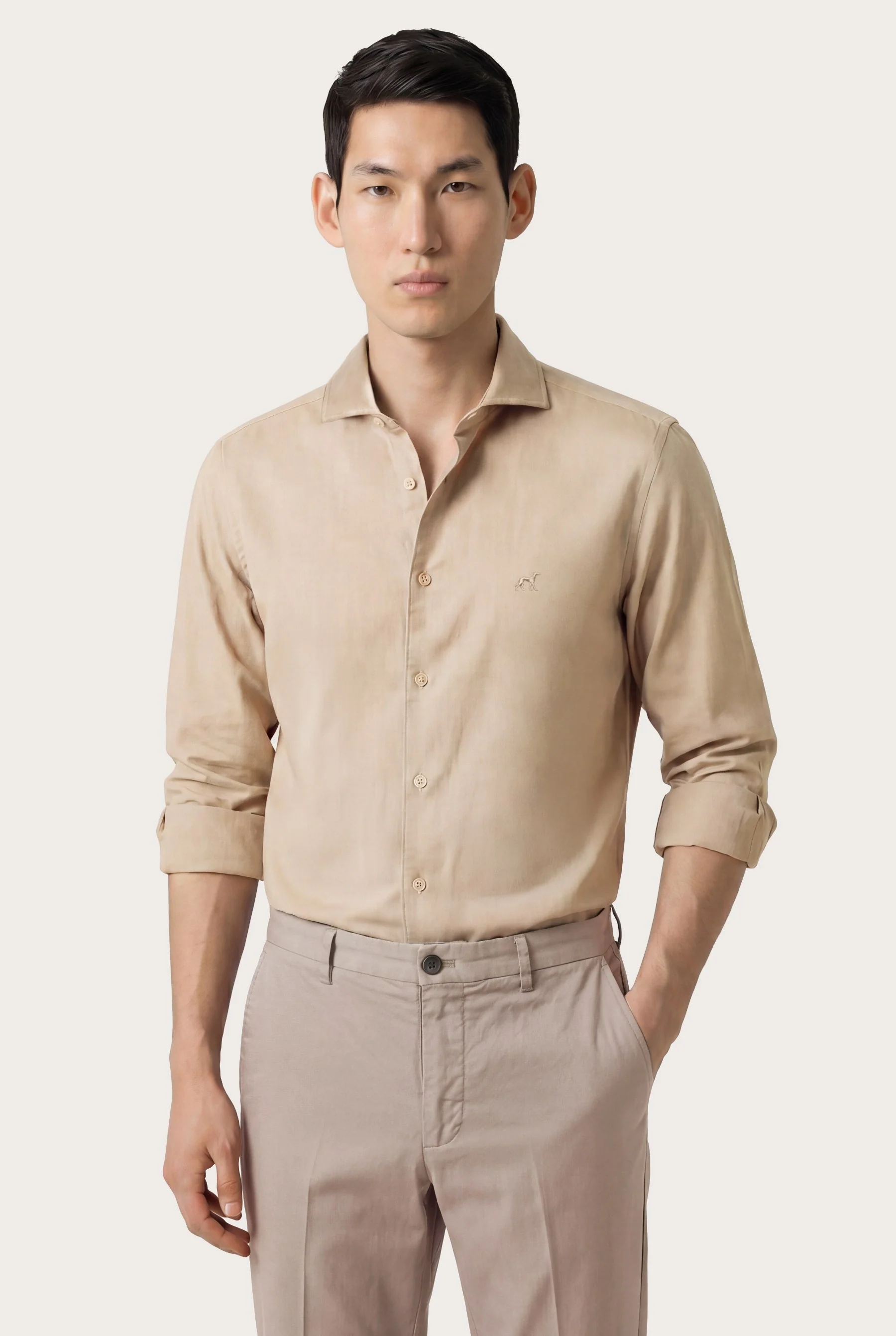 Slim fit Stretch Cotton Casual Trousers - Image 6