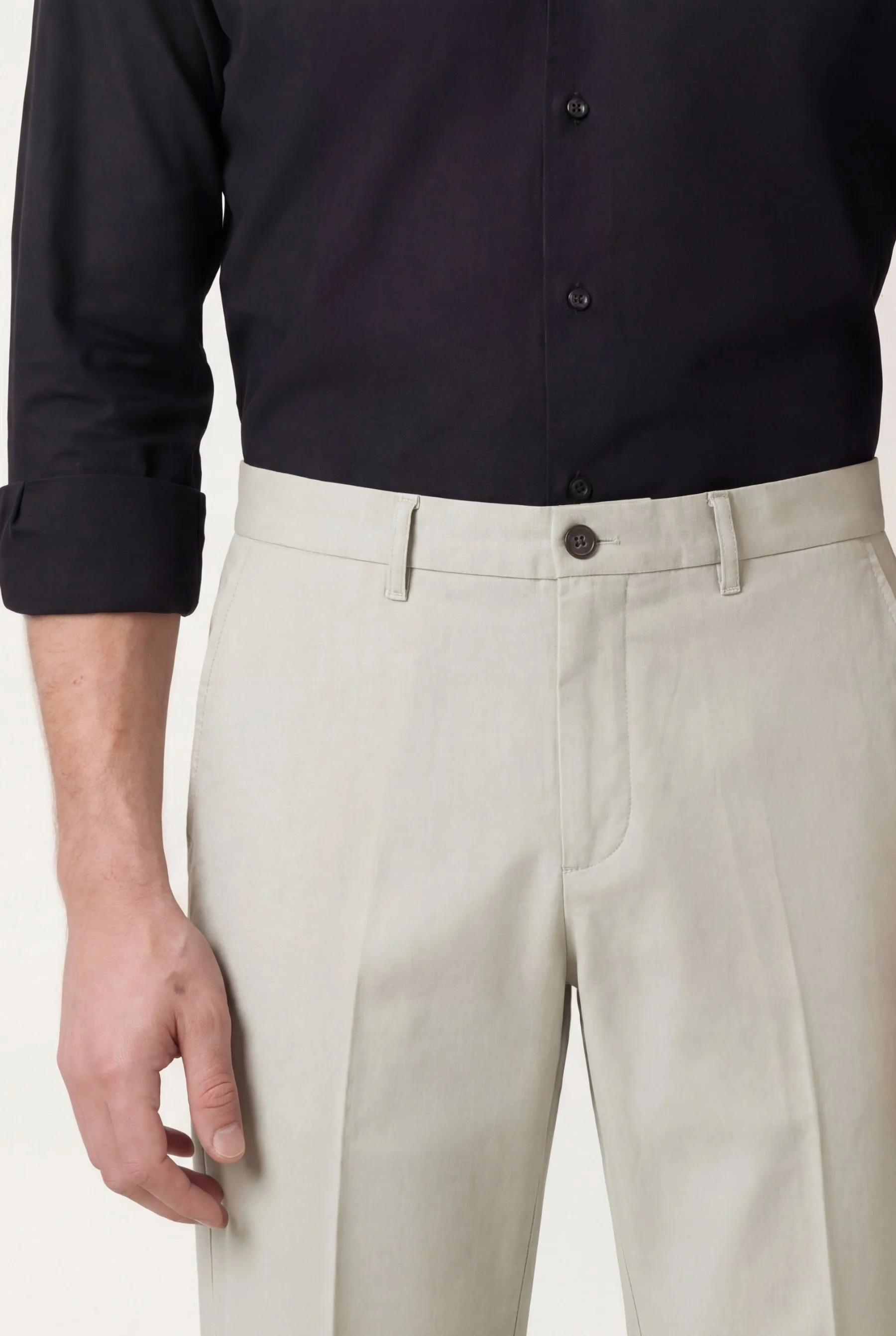 Slim fit Stretch Cotton Casual Trousers - Image 9