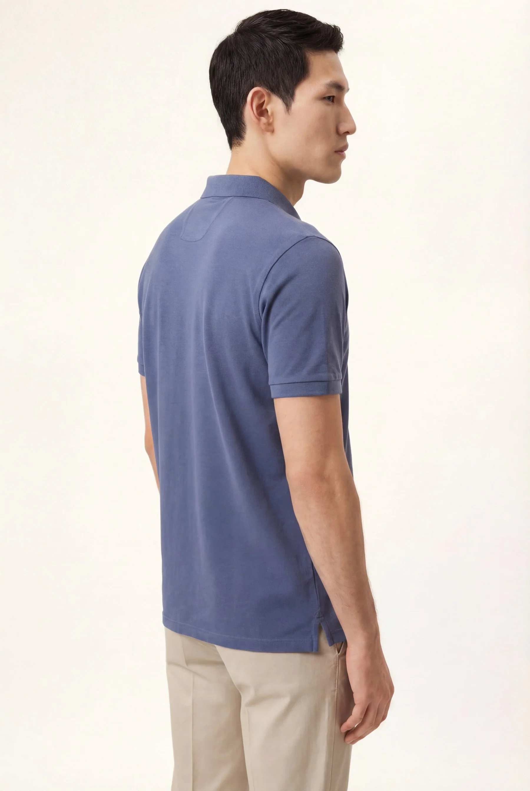 Slim fit Stretch Cotton Pleated Casual Trousers - Image 12