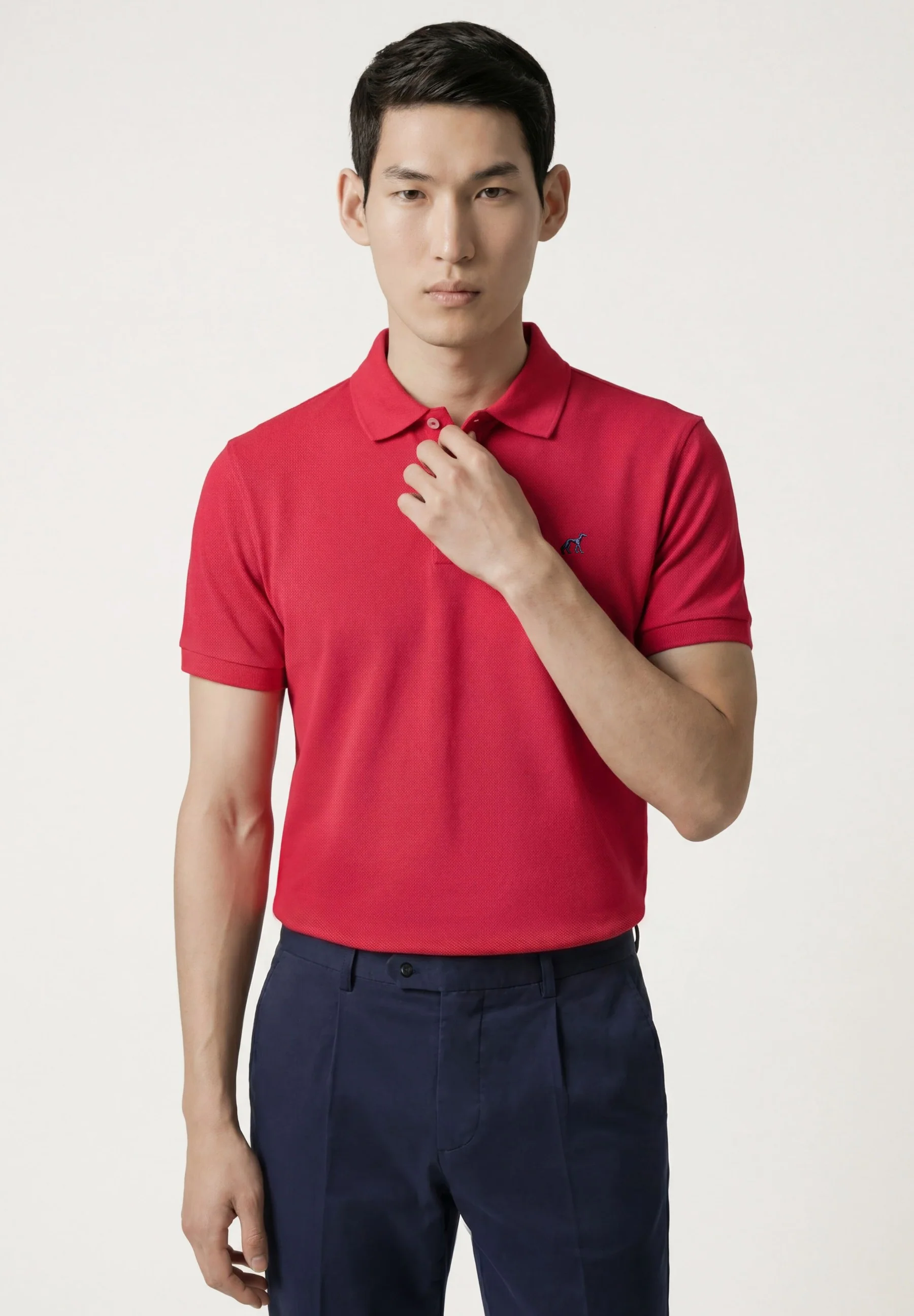 Slim fit Stretch Cotton Pleated Casual Trousers - Image 7
