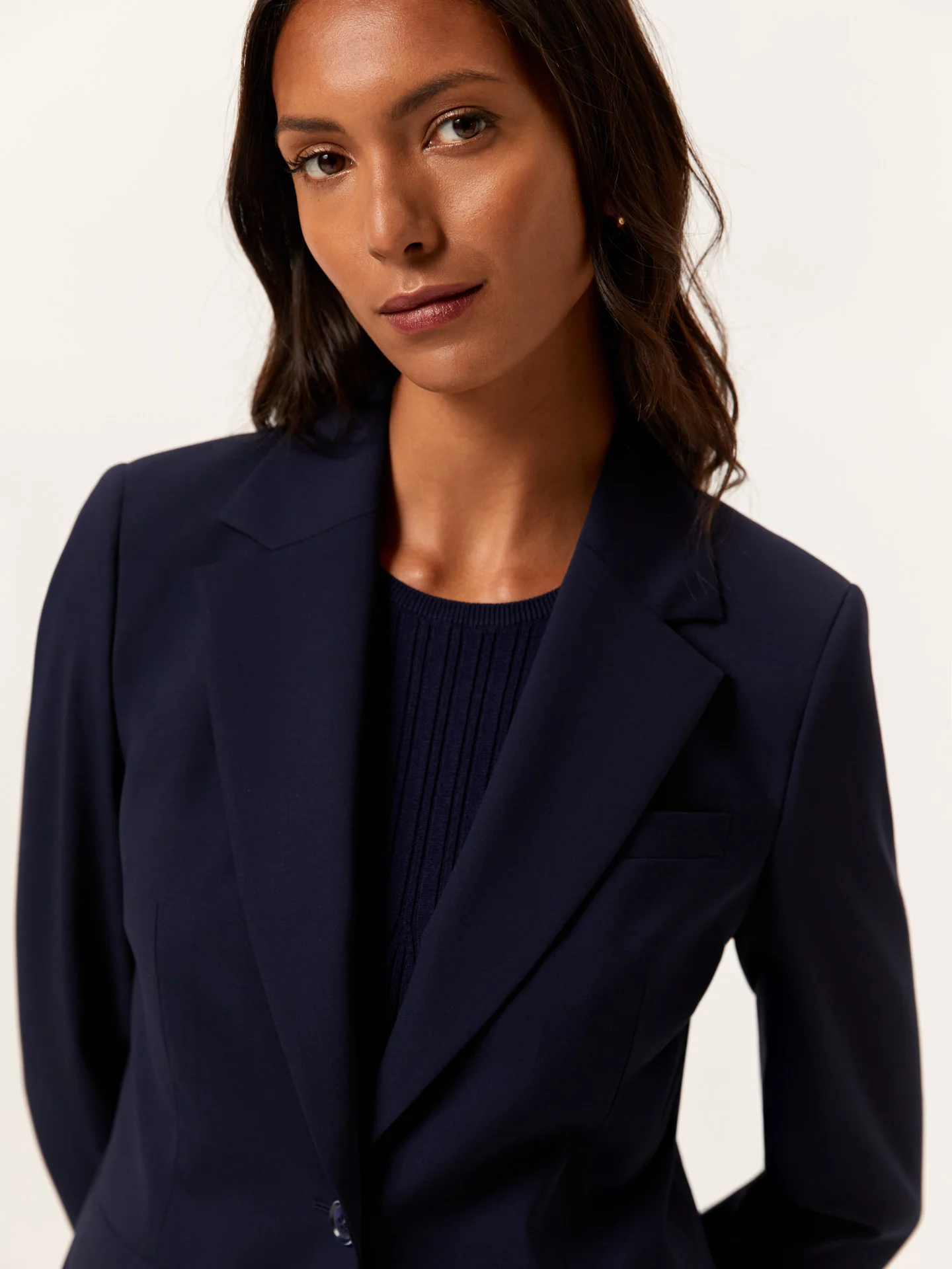 Slim Fit Suit Blazer in High-performance Wool - Image 2