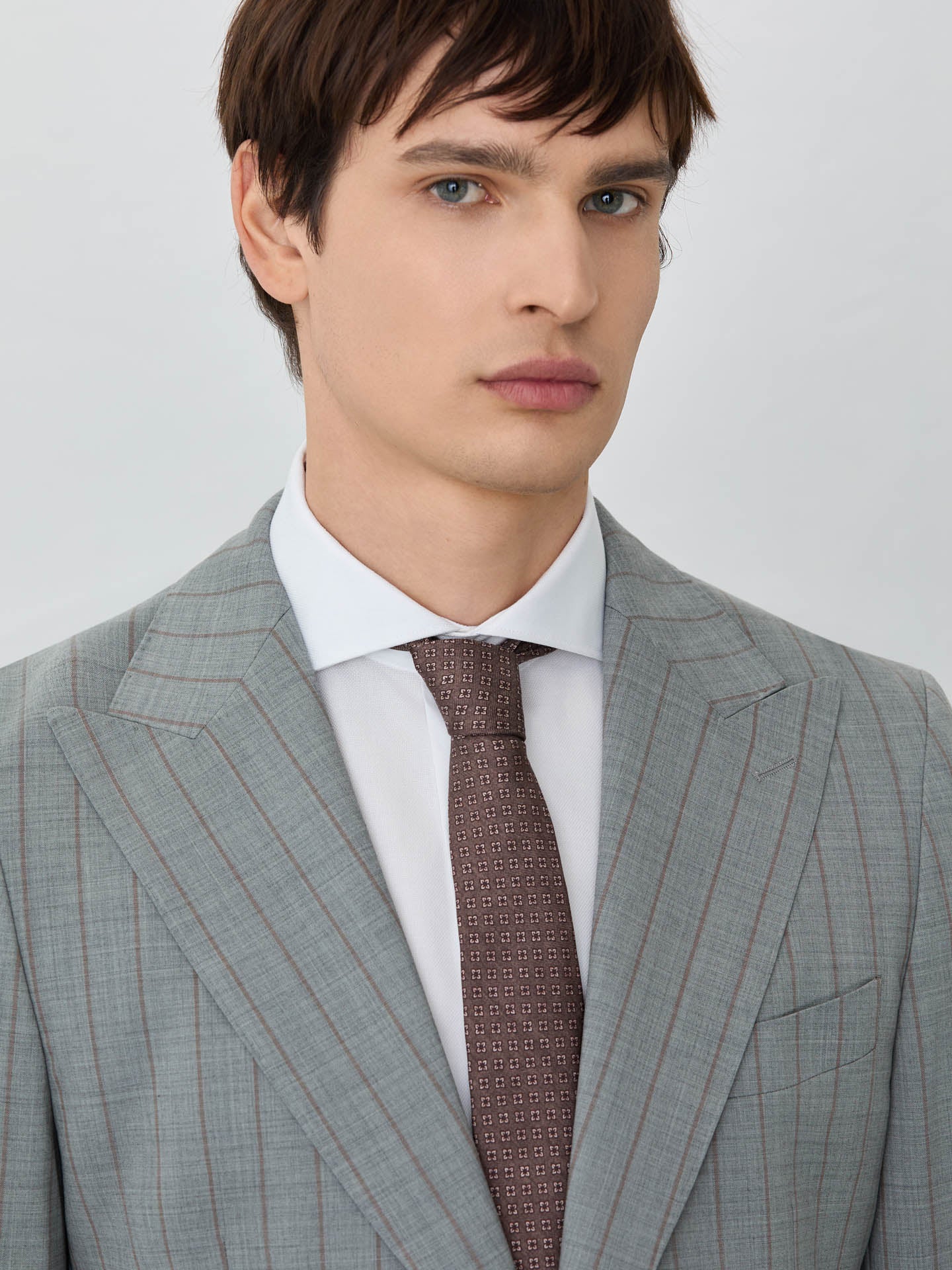 Slim Fit Suit In Wool-elastane Blend With Stripes - Image 2