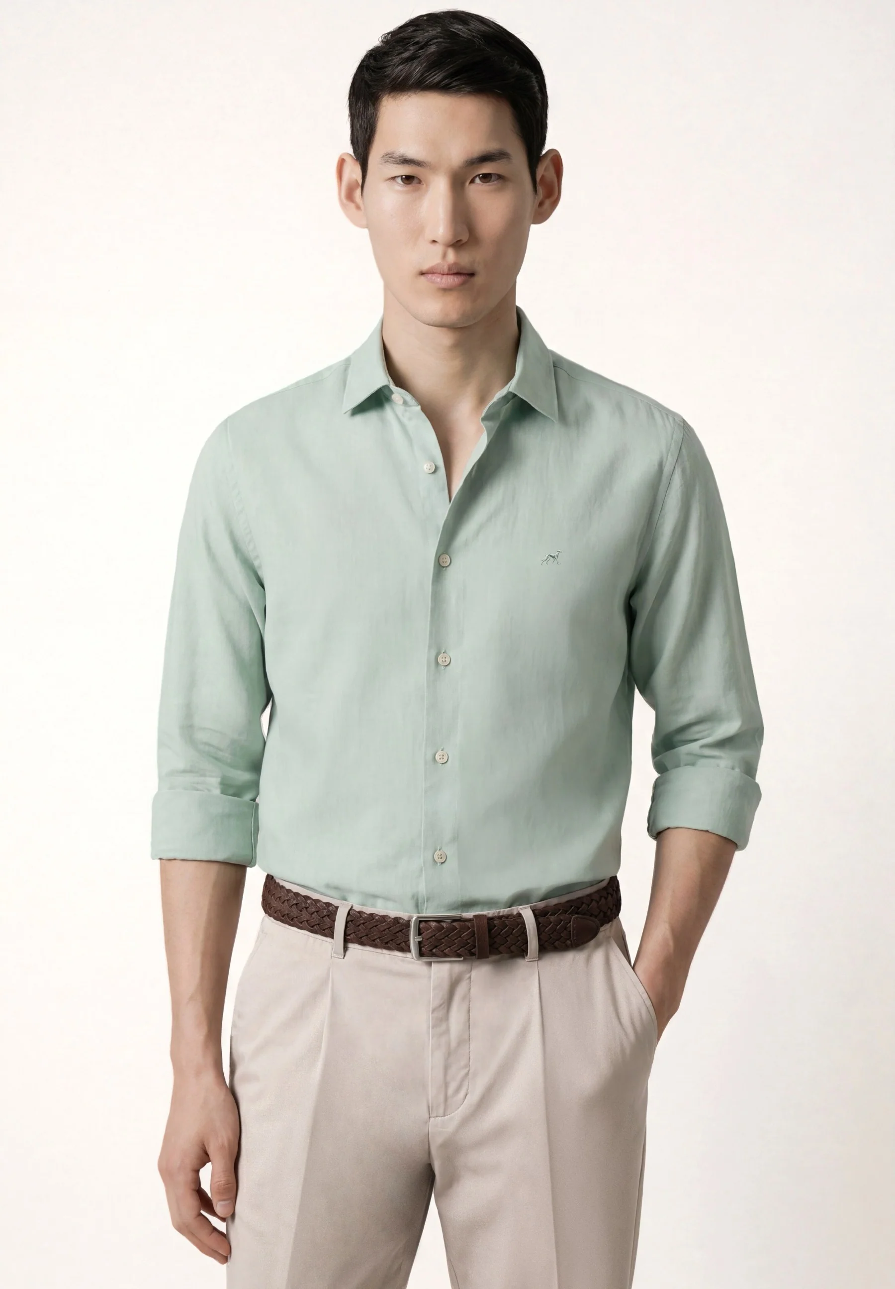 Slim fit Travel Pleated Casual Trousers - Image 14