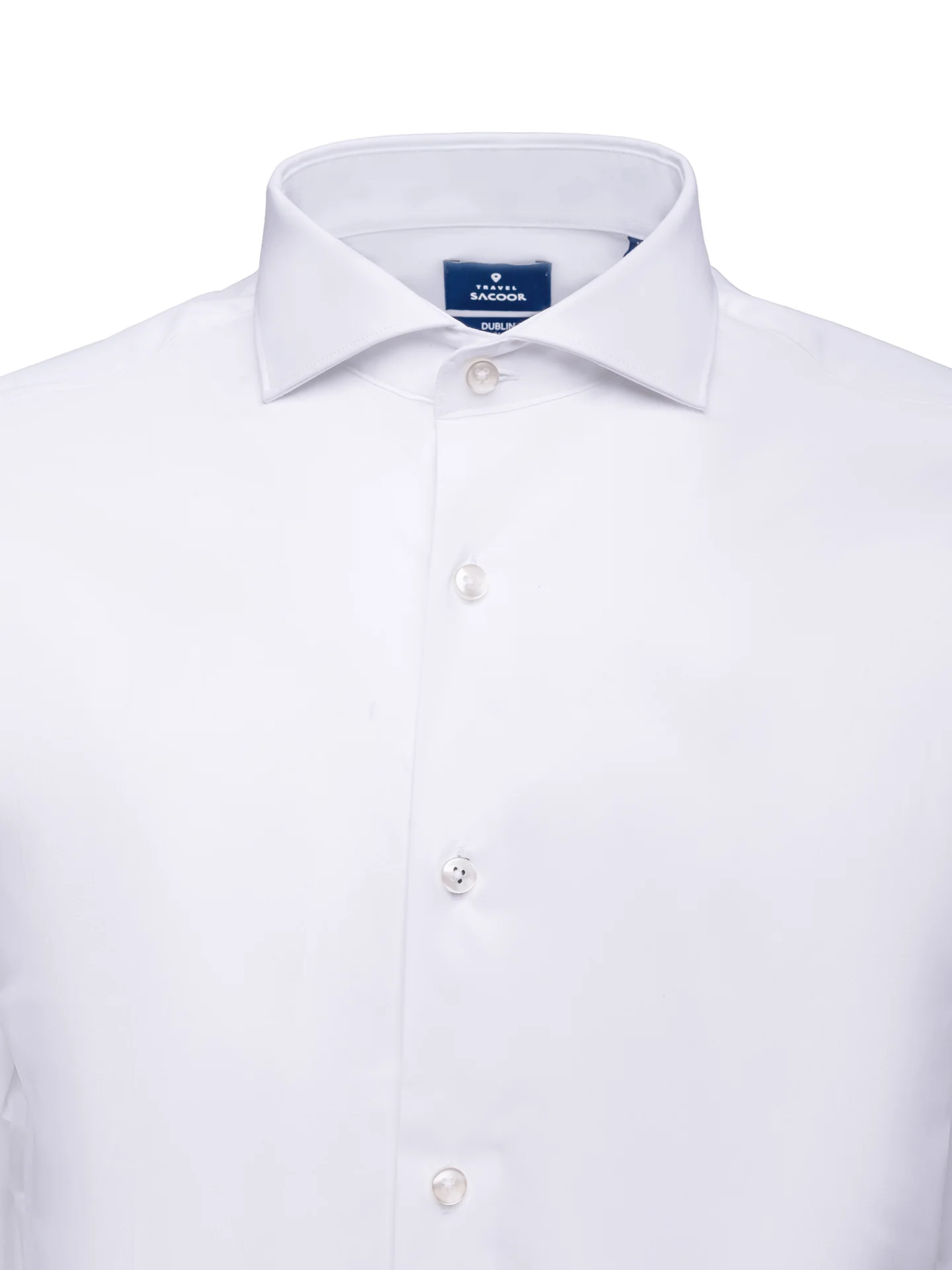 Slim Fit Travel Poplin Shirt with double cuff in Comfort Cotton - Image 7