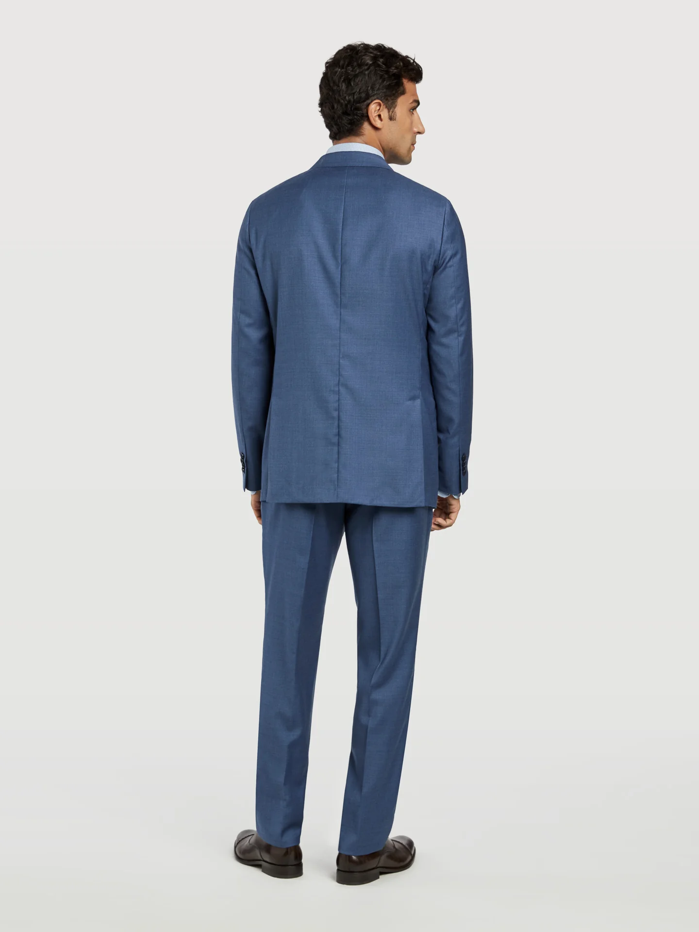 Slim fit twill business suit - Image 4