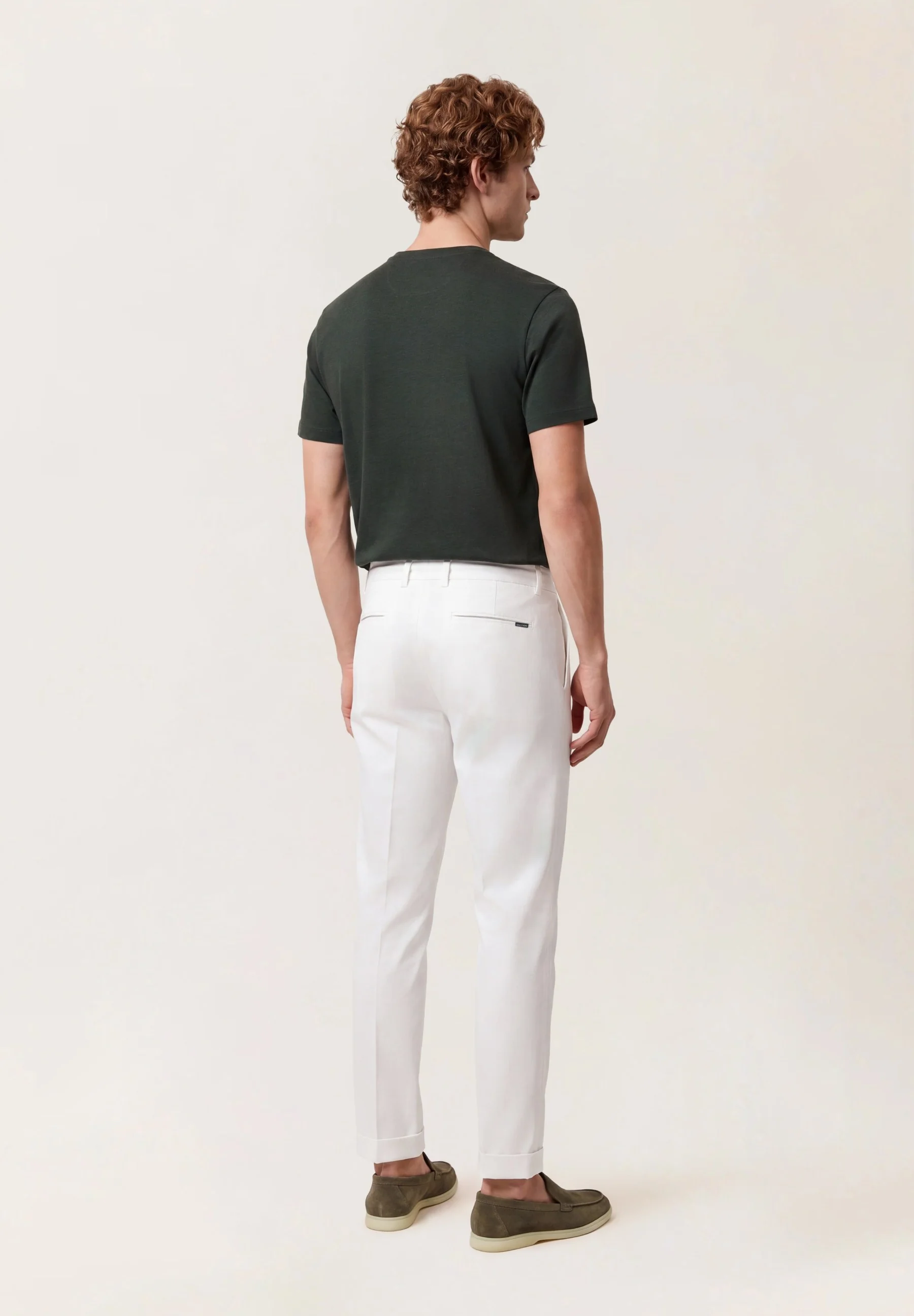 Slim fit Twill Drawstring Casual Trousers - Image 5