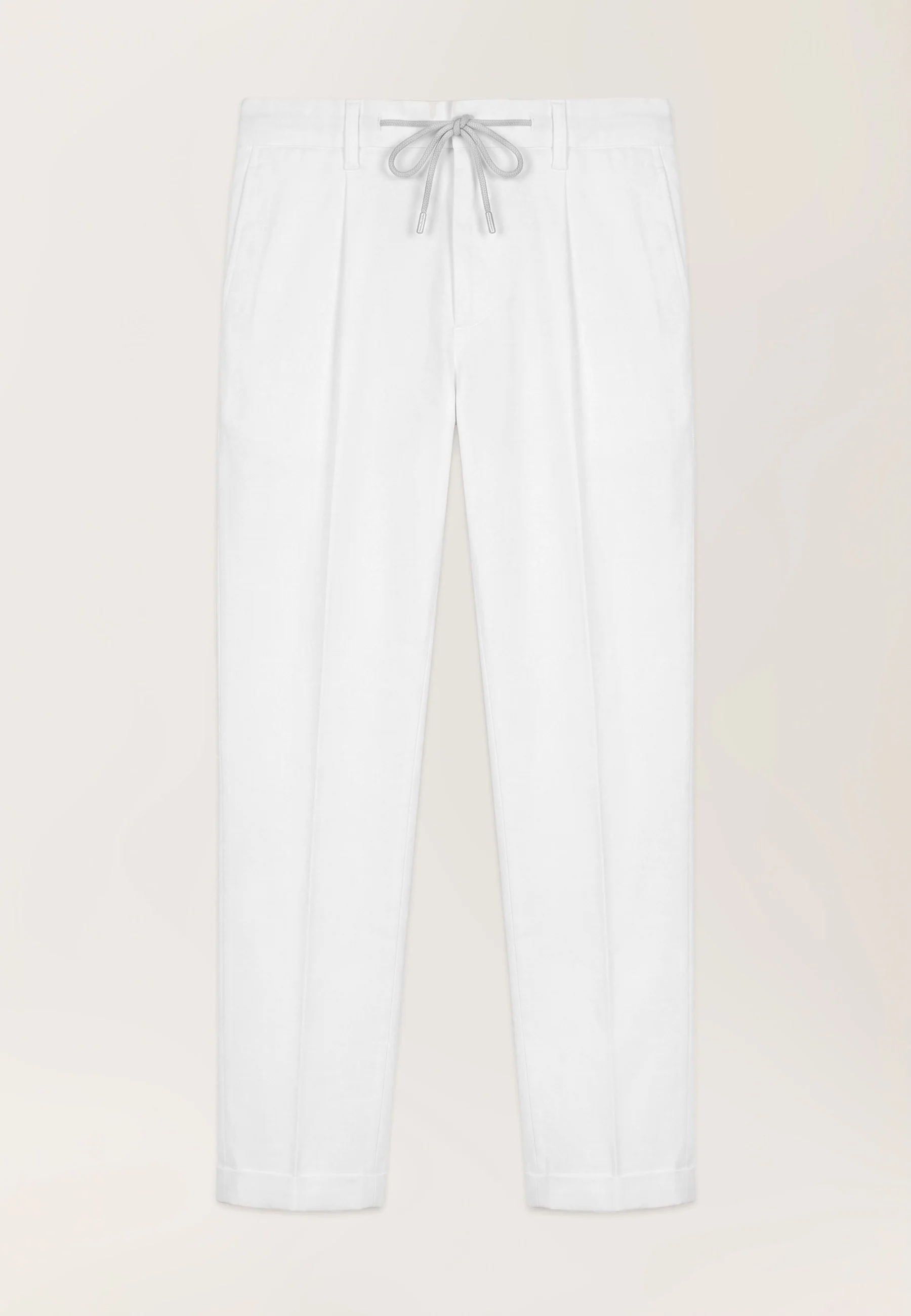 Slim fit Twill Drawstring Casual Trousers - Image 6