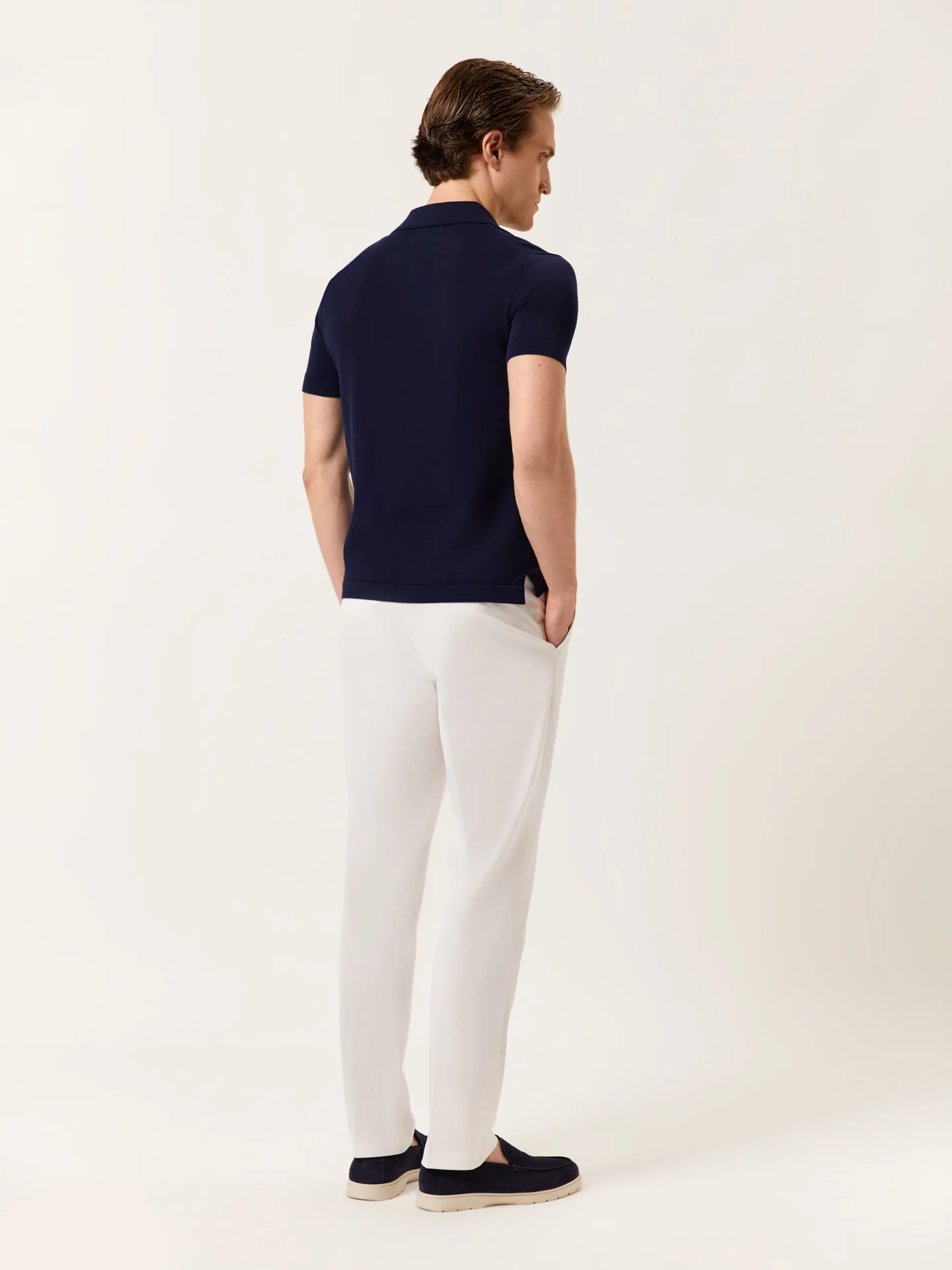 Slim fit Twill Garment Dye Casual Trousers - Image 7