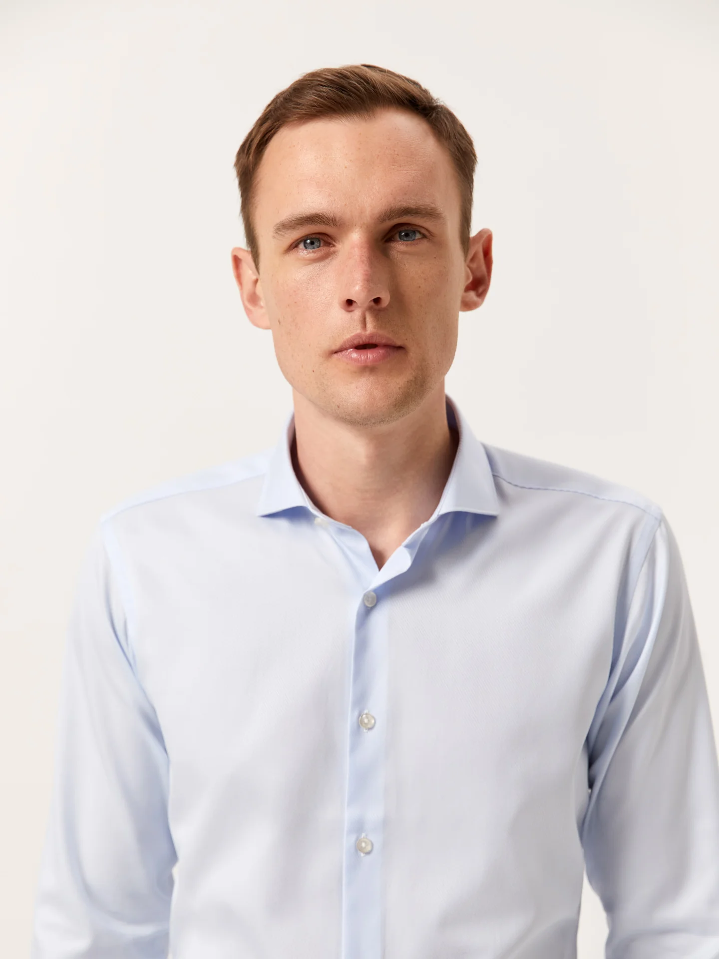 Slim Fit Twill Shirt with Dublin Collar