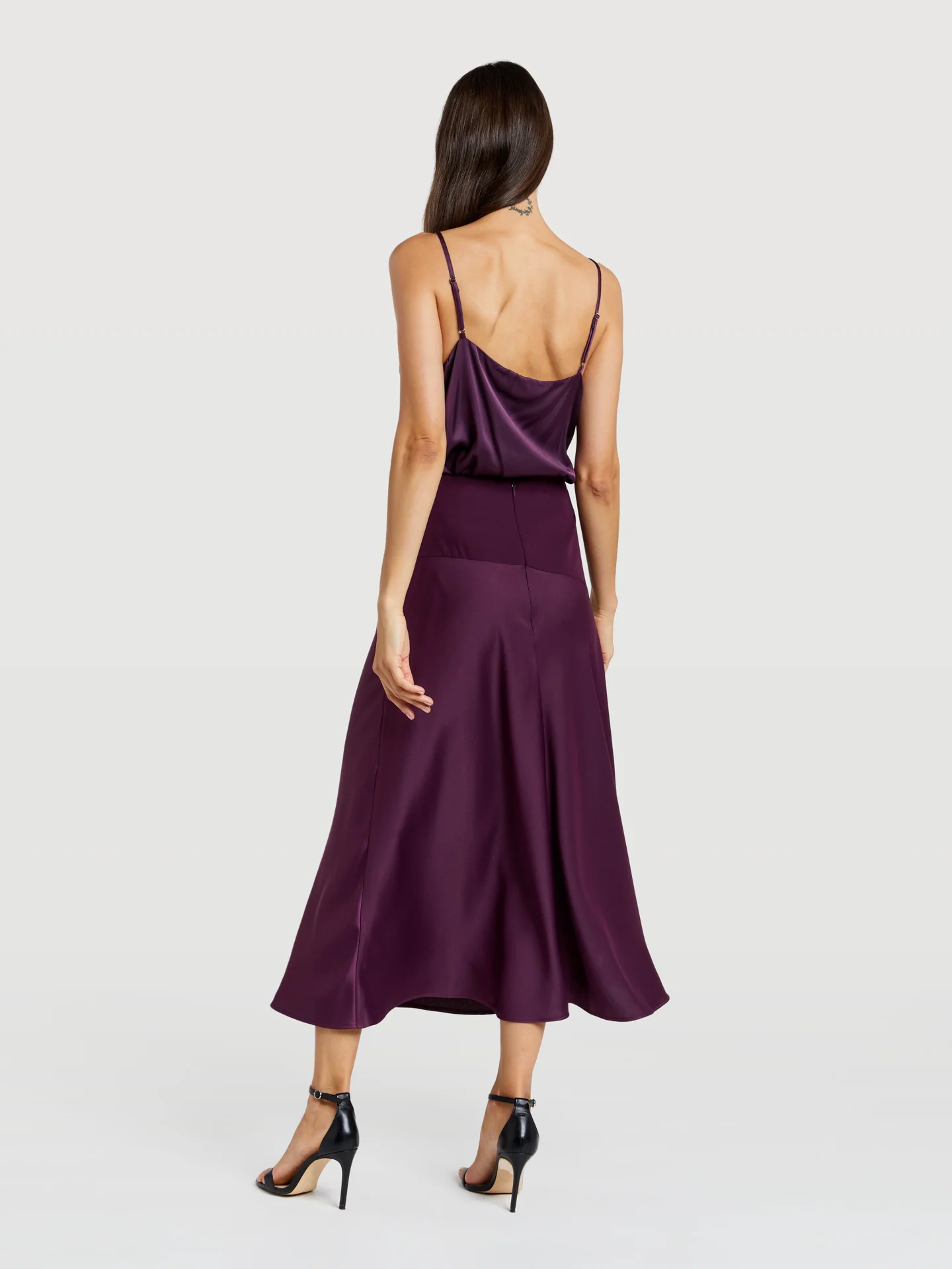 Slip skirt with contrast pannel - Image 3
