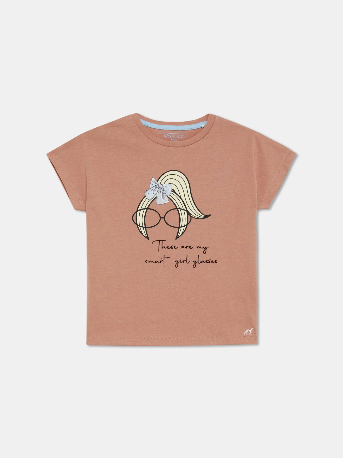 Smart Girl Glasses Print T-shirt - Image 4