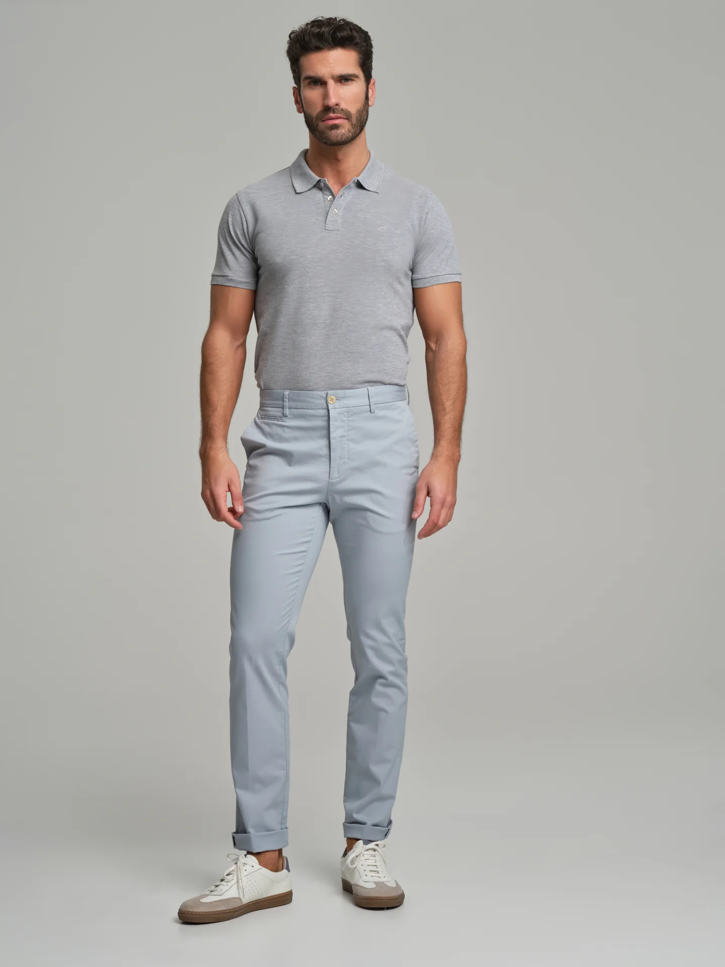 Soft twill garment dye chino trousers - Image 5