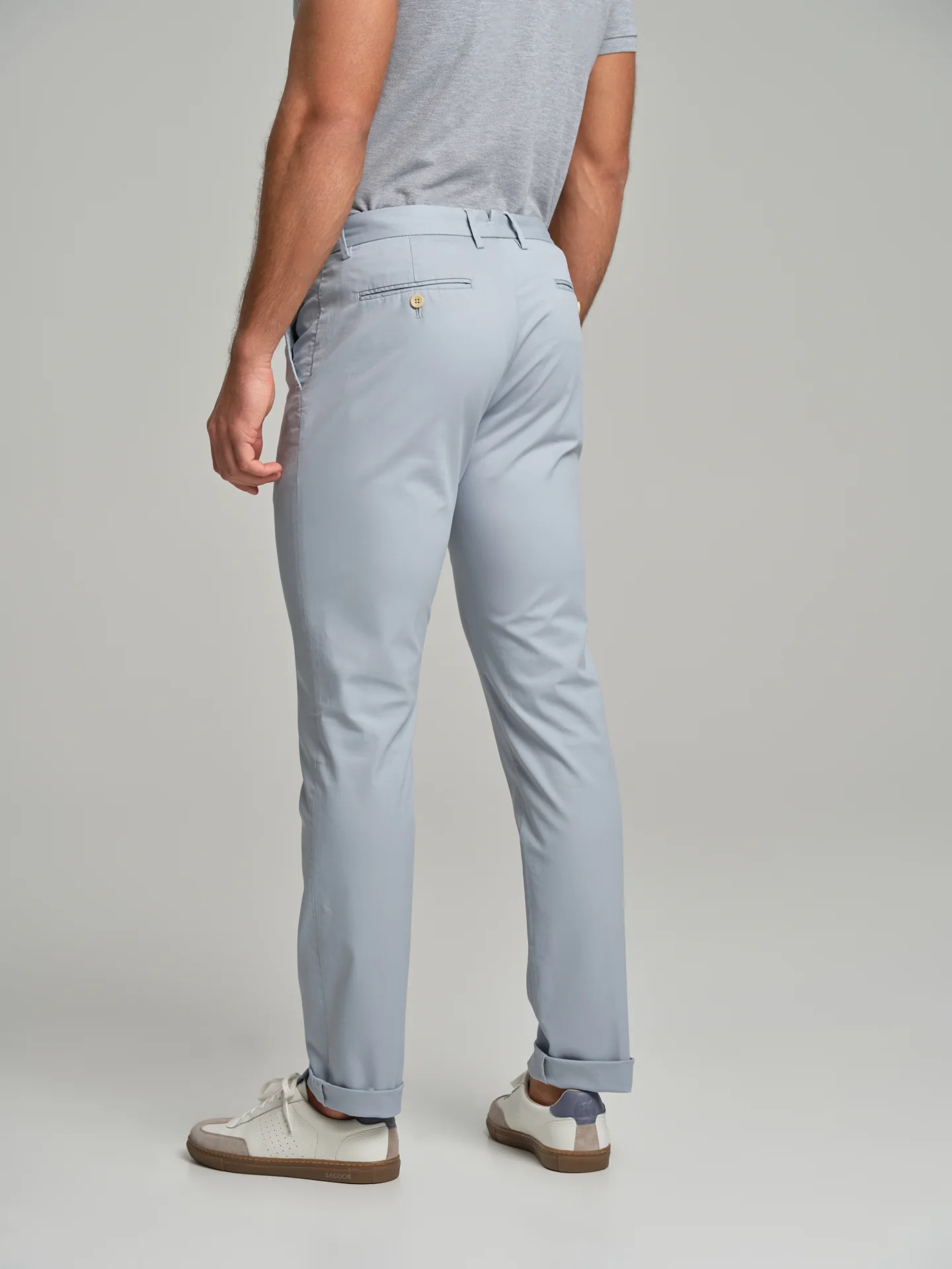 Soft twill garment dye chino trousers - Image 6