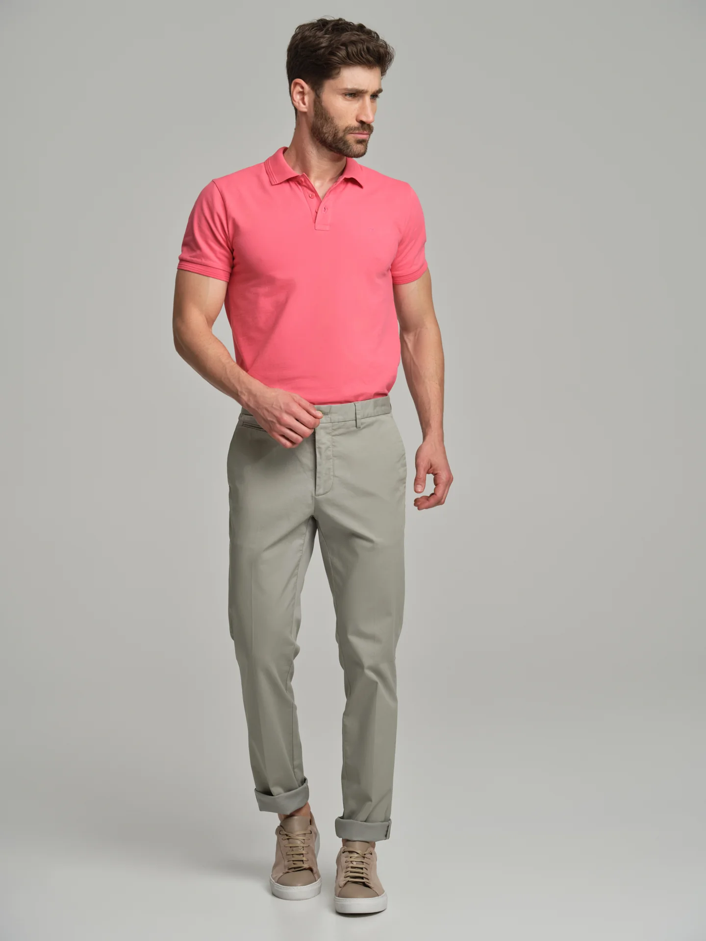 Soft twill garment dye chino trousers - Image 8