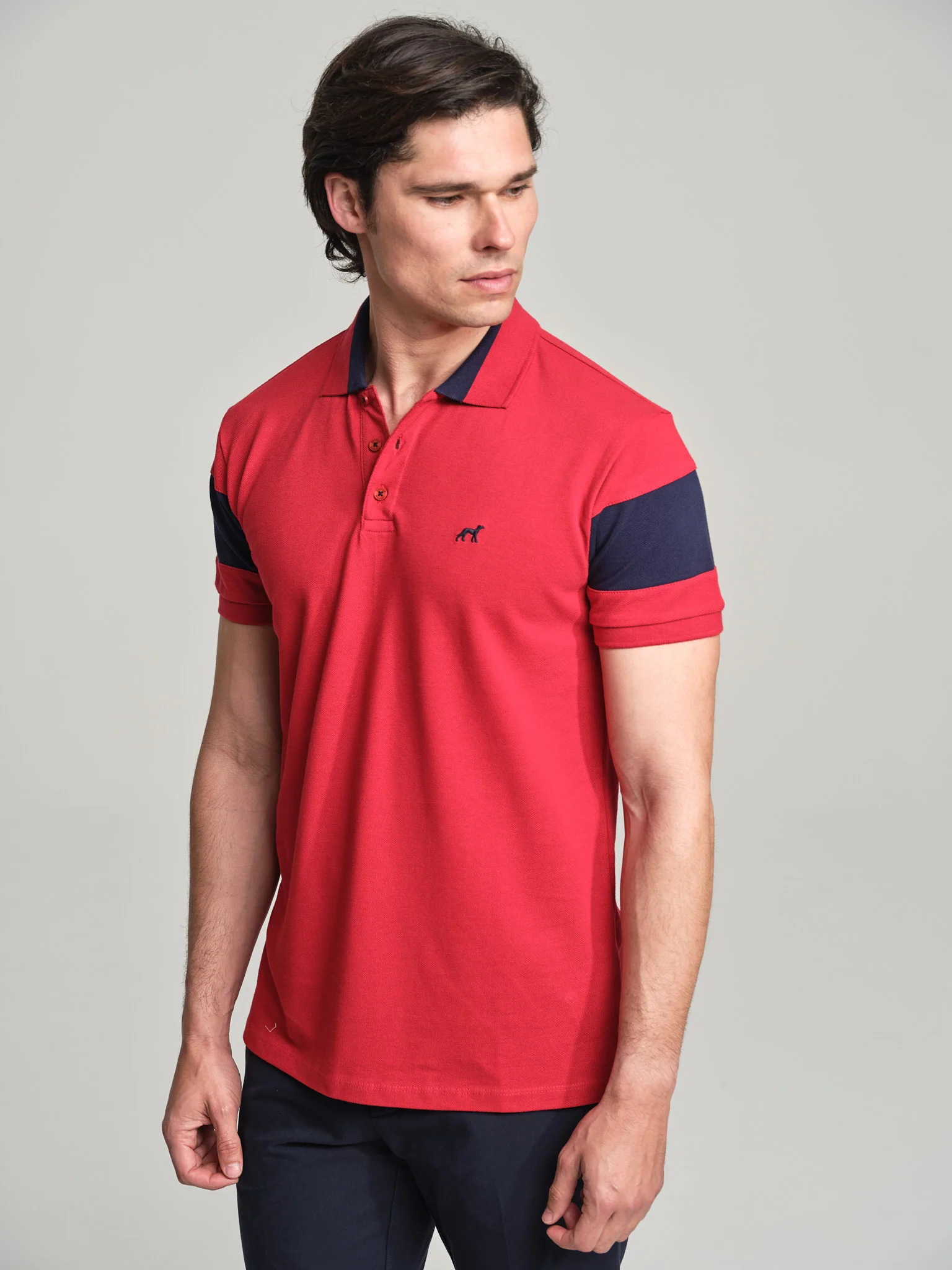 Sport sleeve stripe piquet polo shirt - Image 10